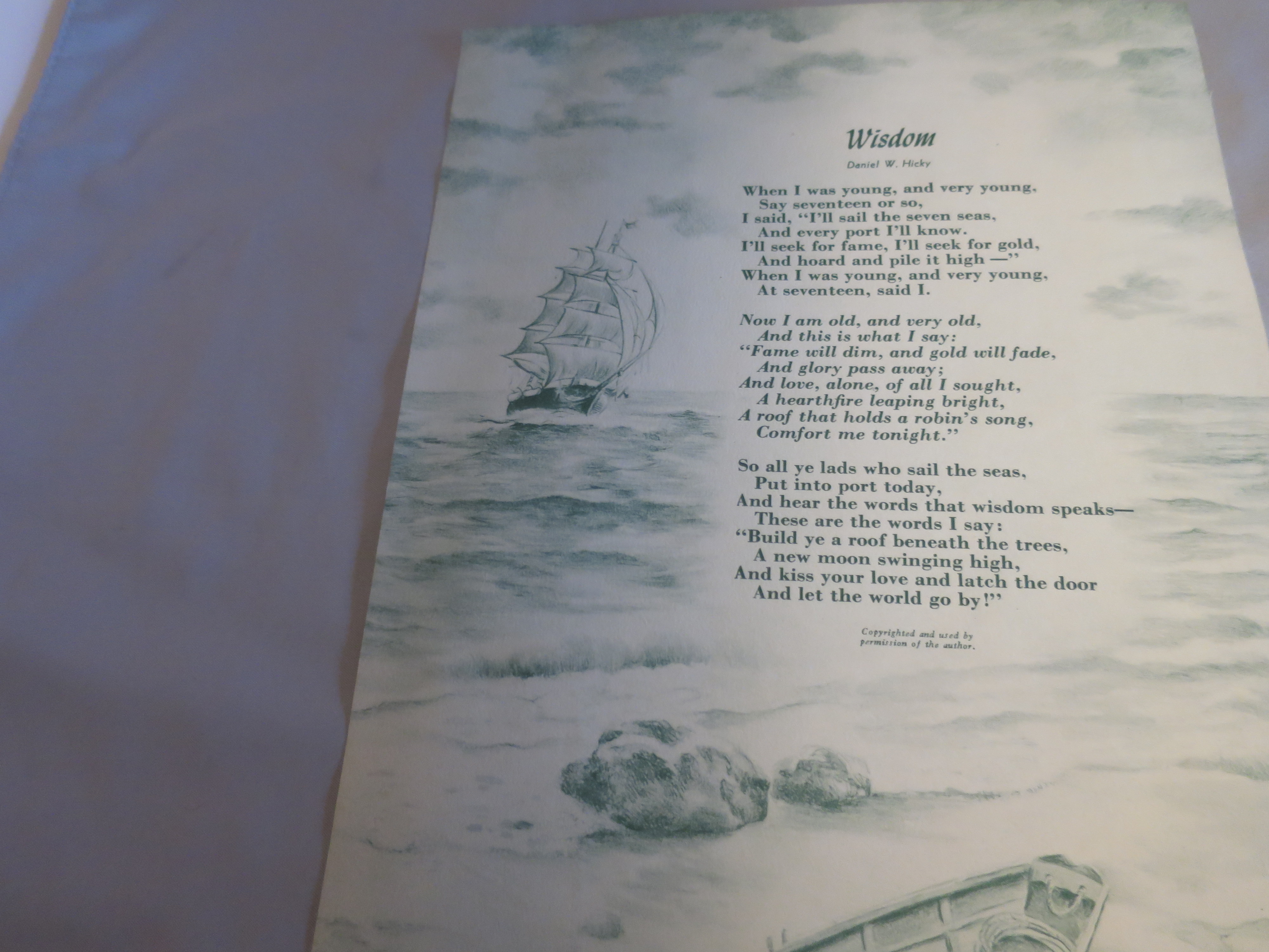 Rose Floral Wisdom Daniel Hicky Ideal Book Lithograph
