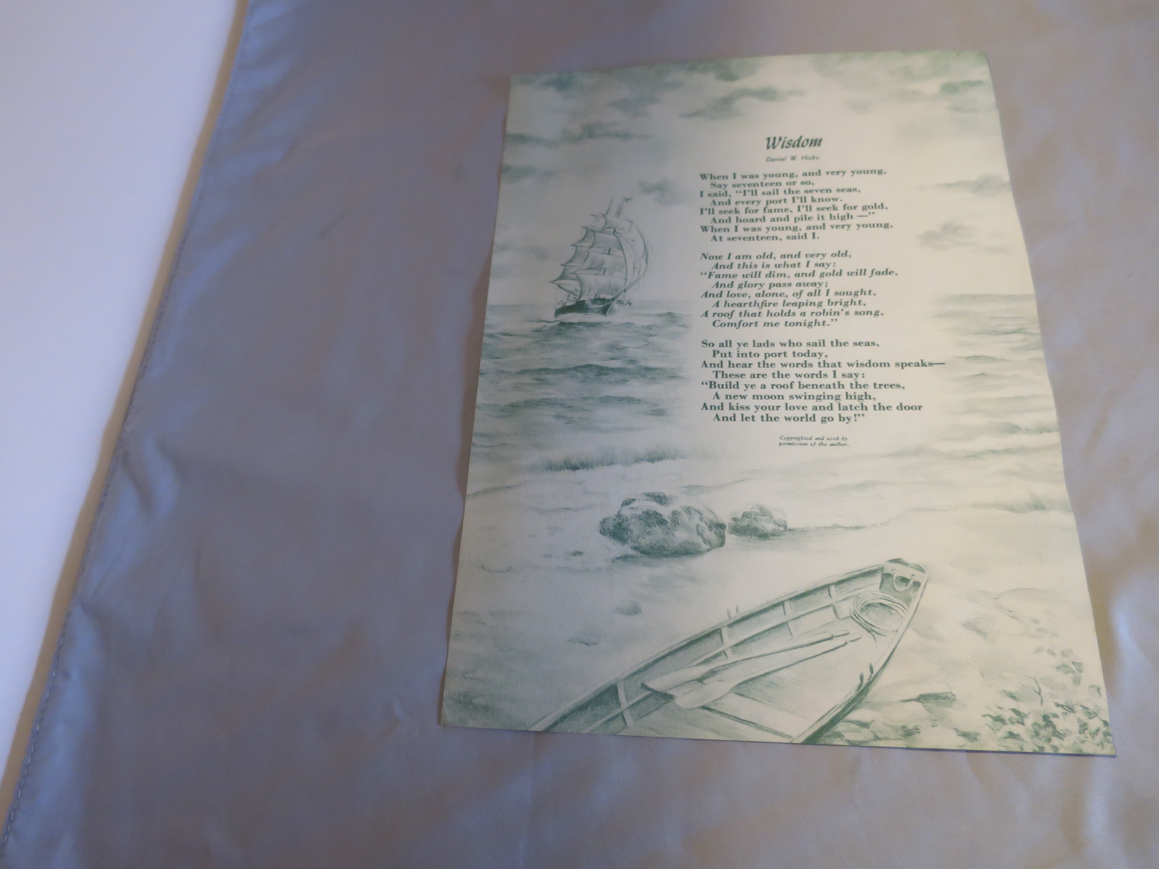 Rose Floral Wisdom Daniel Hicky Ideal Book Lithograph