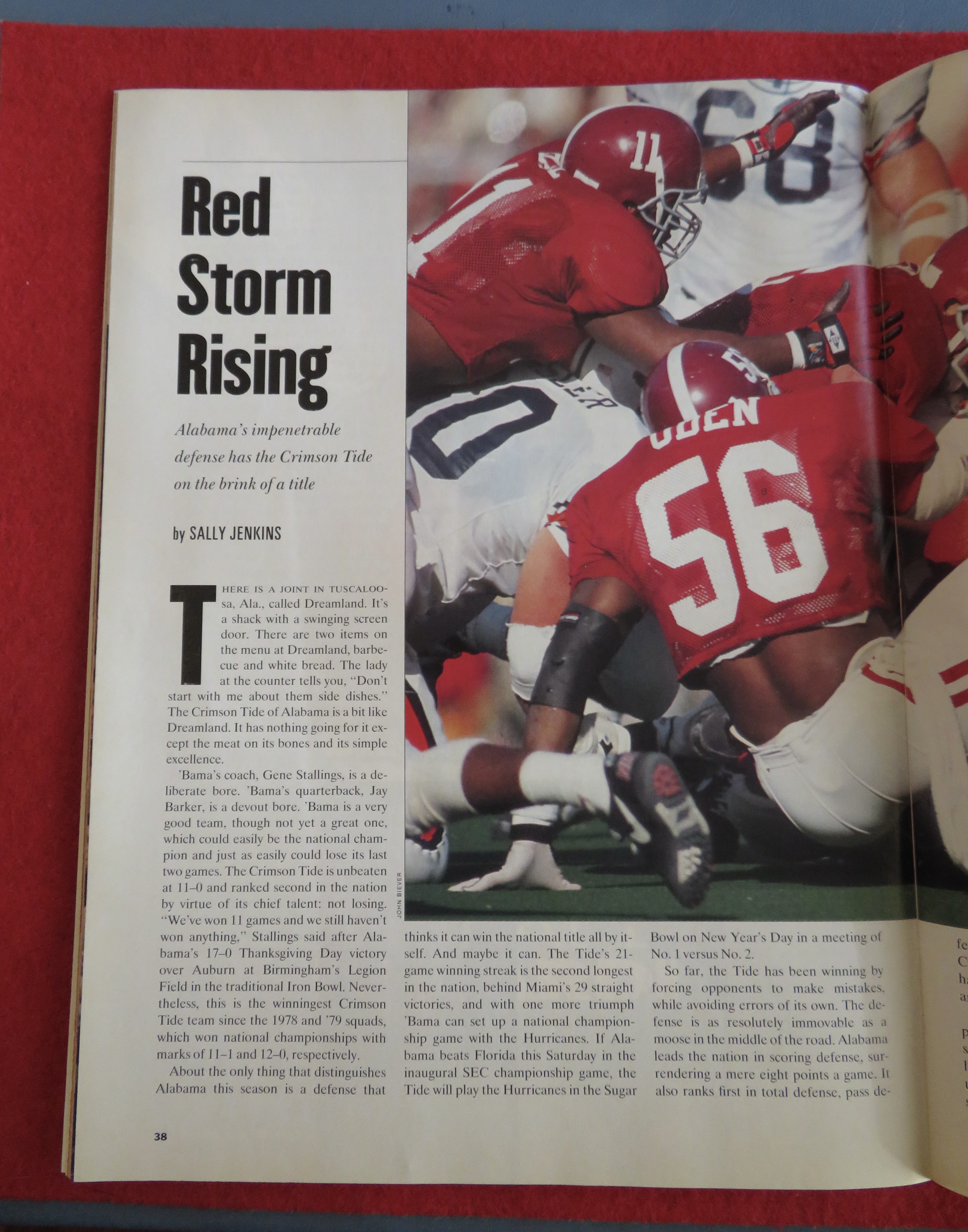 Sports Illustrated Magazine-December 7, 1992-NFL 92
