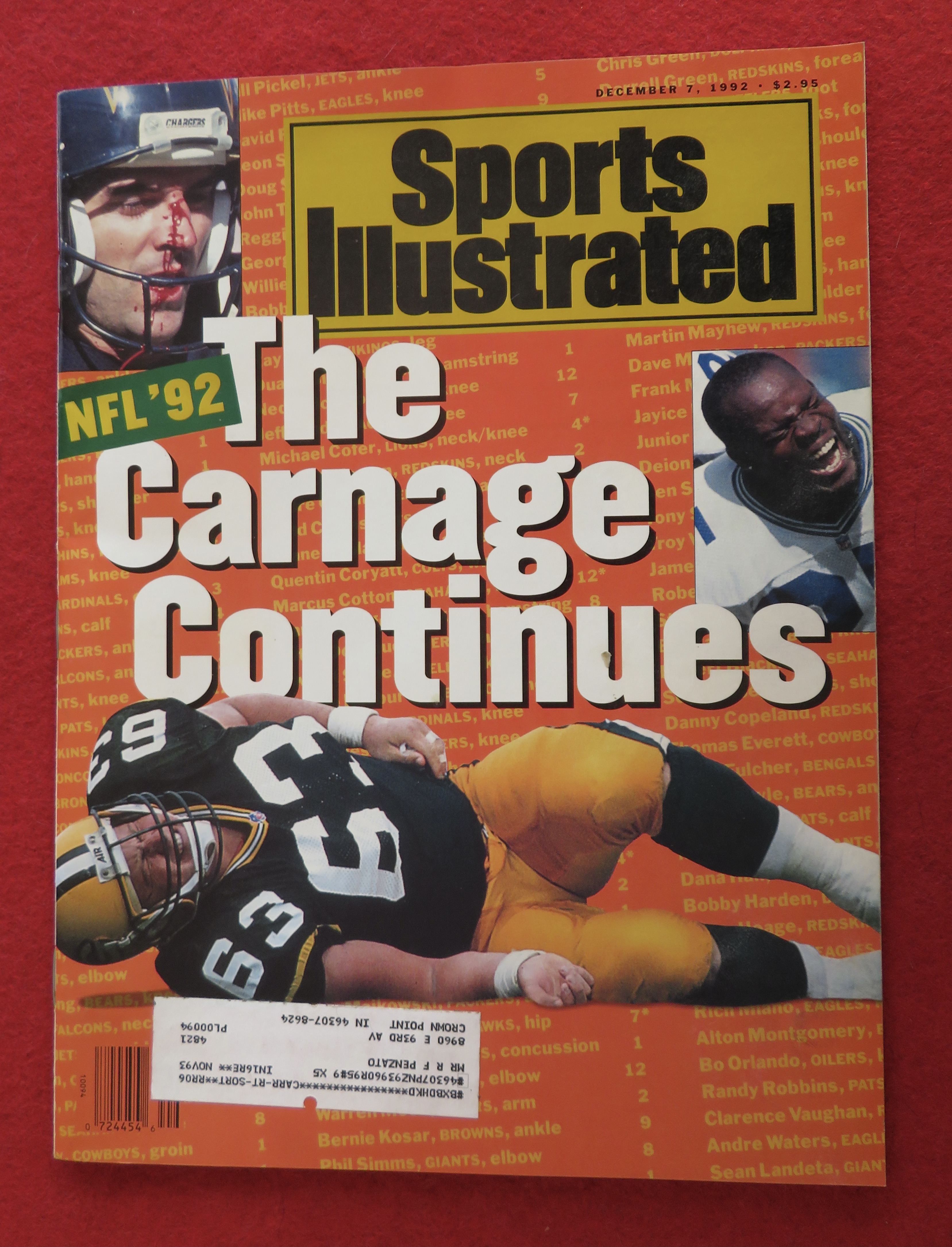 Sports Illustrated Magazine-December 7, 1992-NFL 92