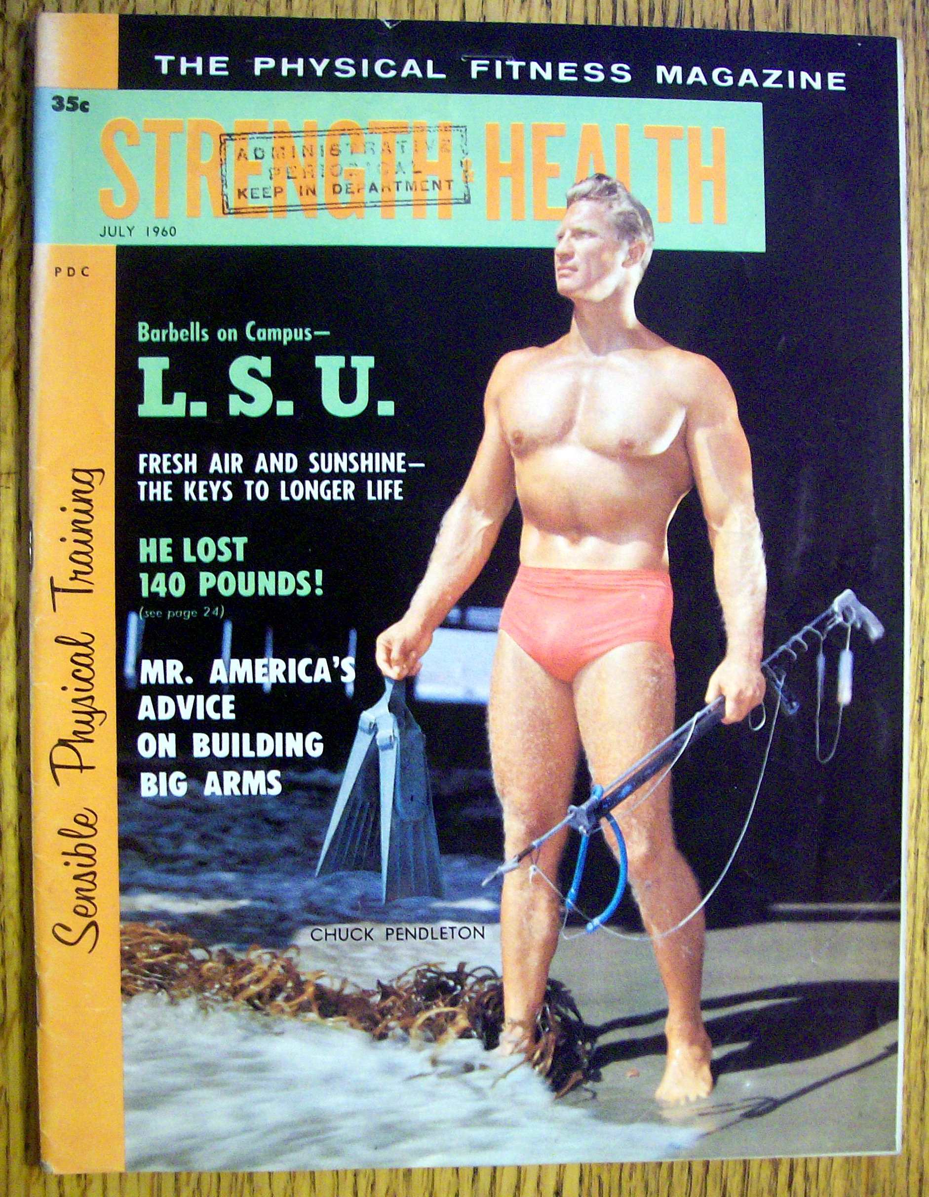 Strength & Health Magazine-July 1960-Charles Pendleton