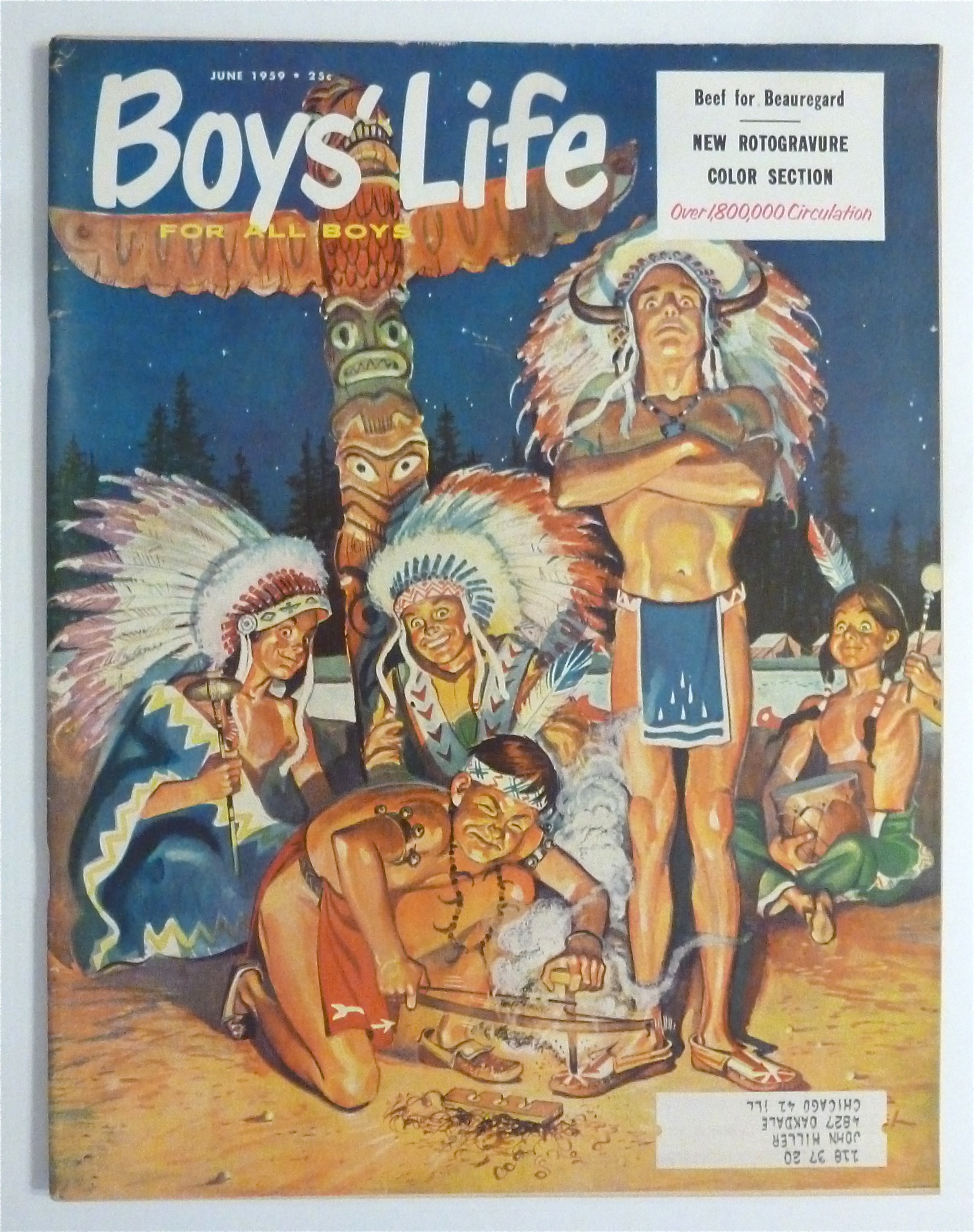 Boys Life Magazine-June 1959-Beef For Beauregard