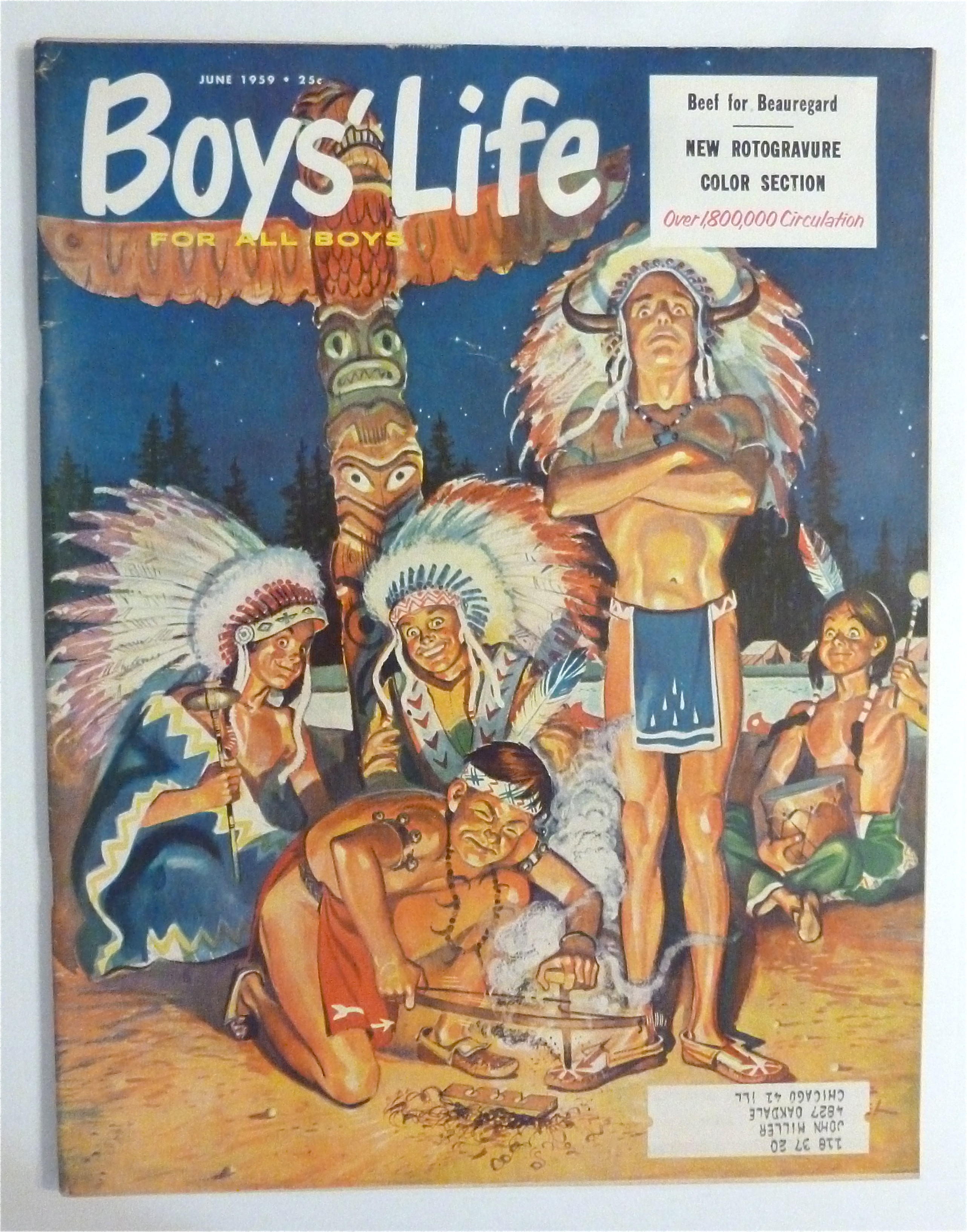 Boys Life Magazine-June 1959-Beef For Beauregard