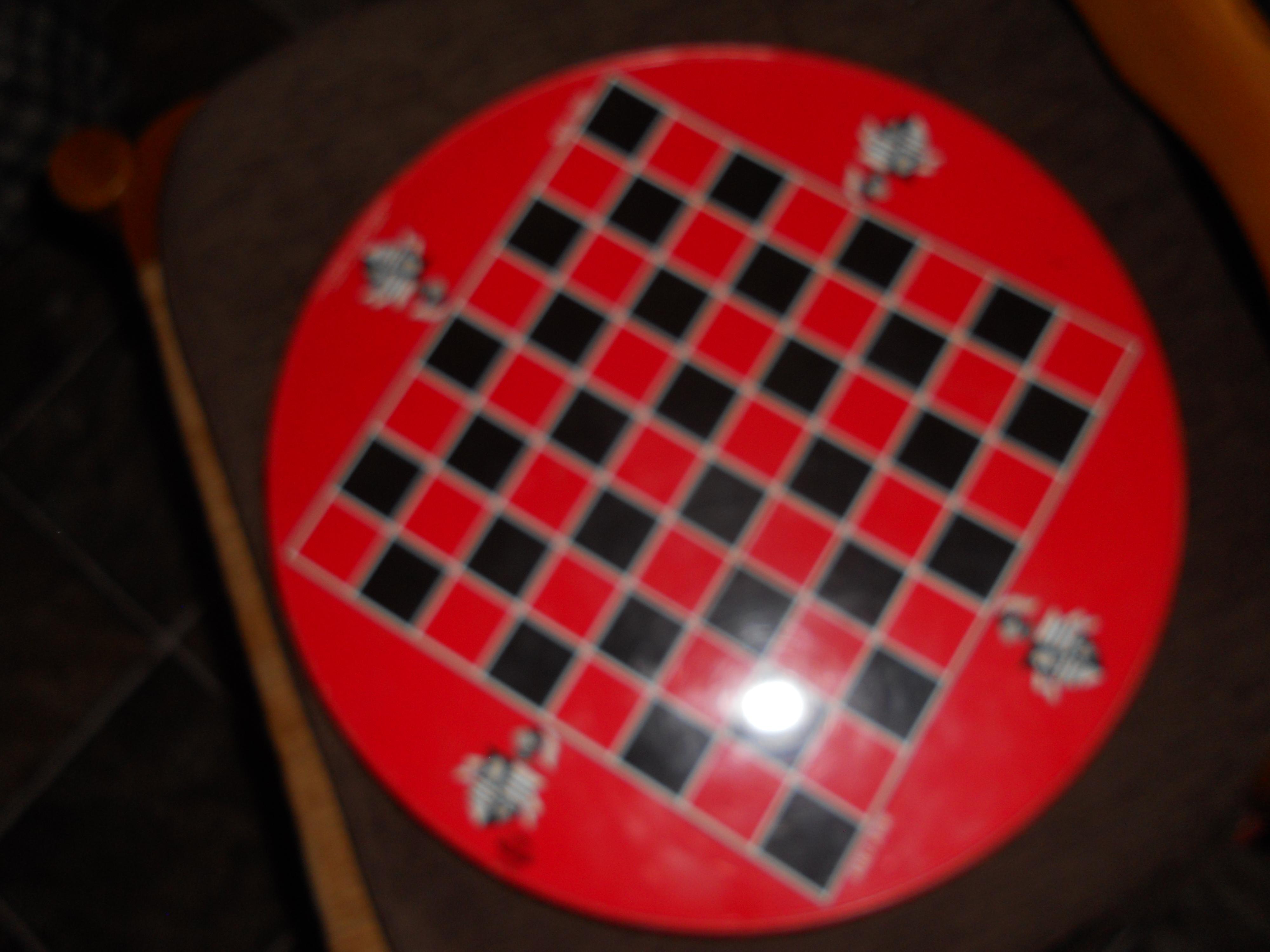 Ohio Art Co Tin Checker and Parcheesi Game