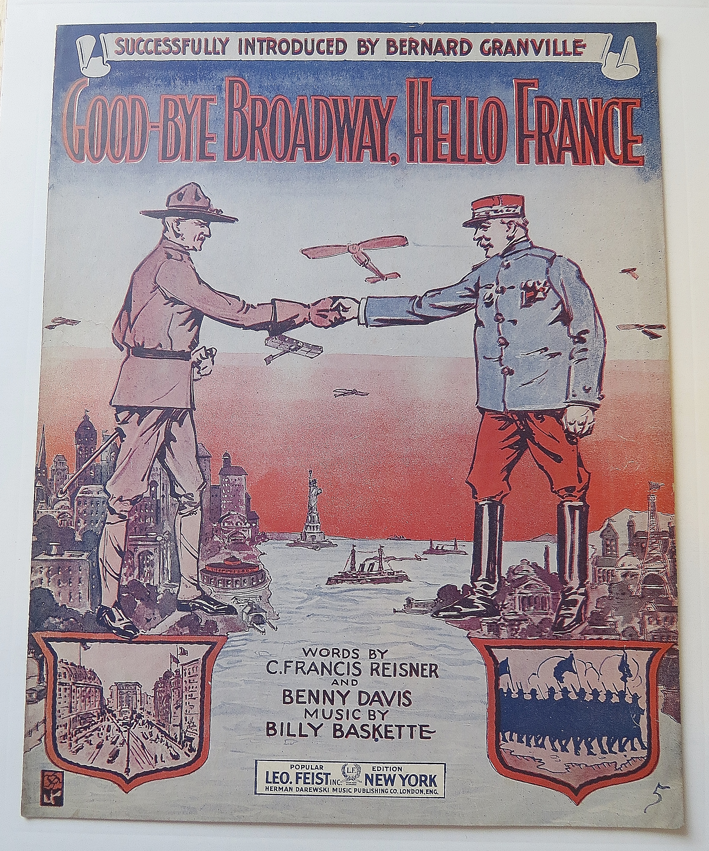 1917 Good-Bye Broadway, Hello France