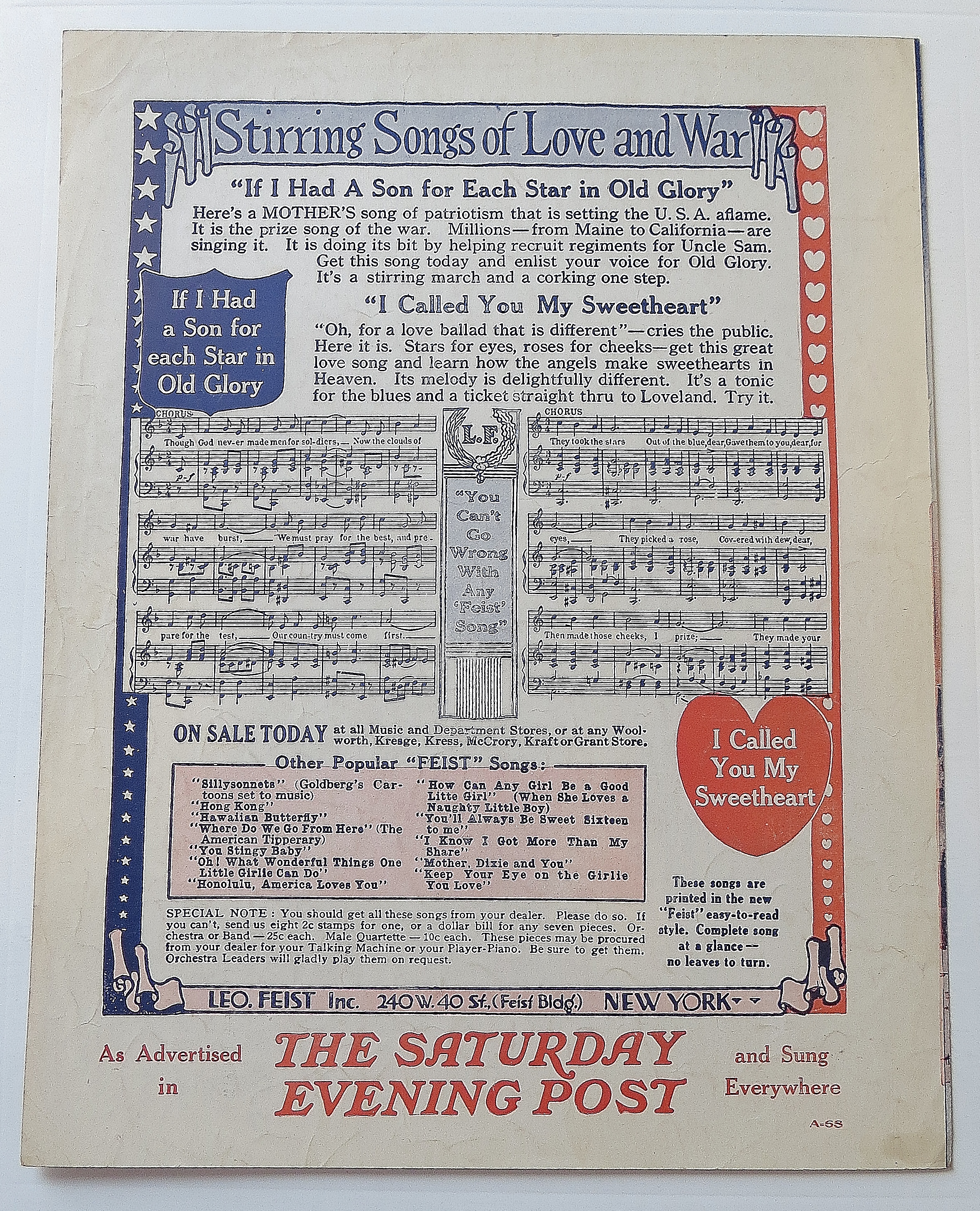 1917 Good-Bye Broadway, Hello France