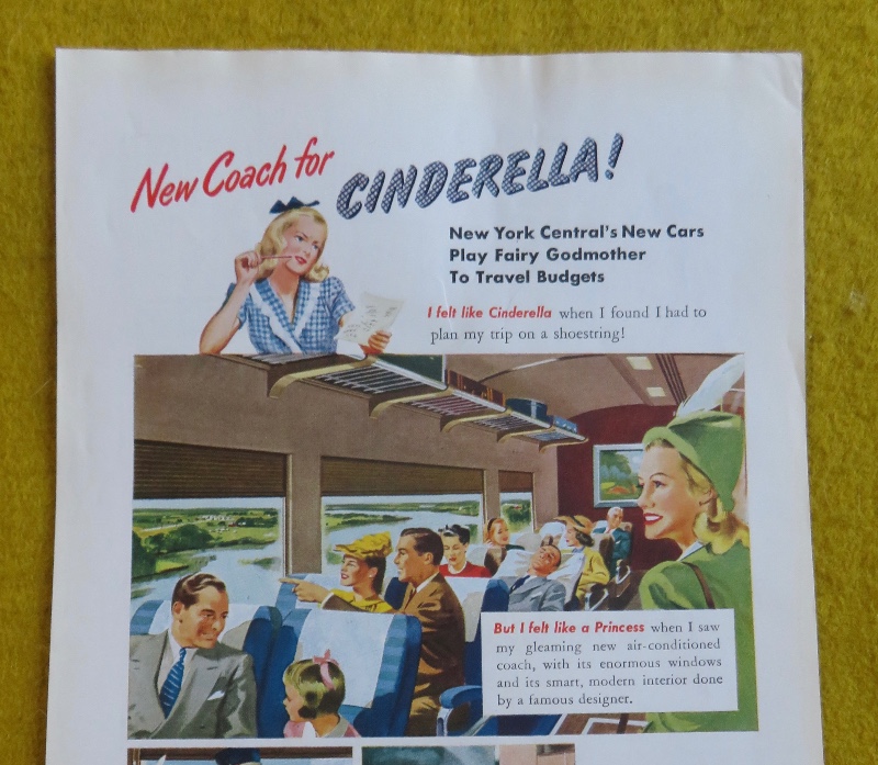 1946 New York Central With New Coach For Cinderella