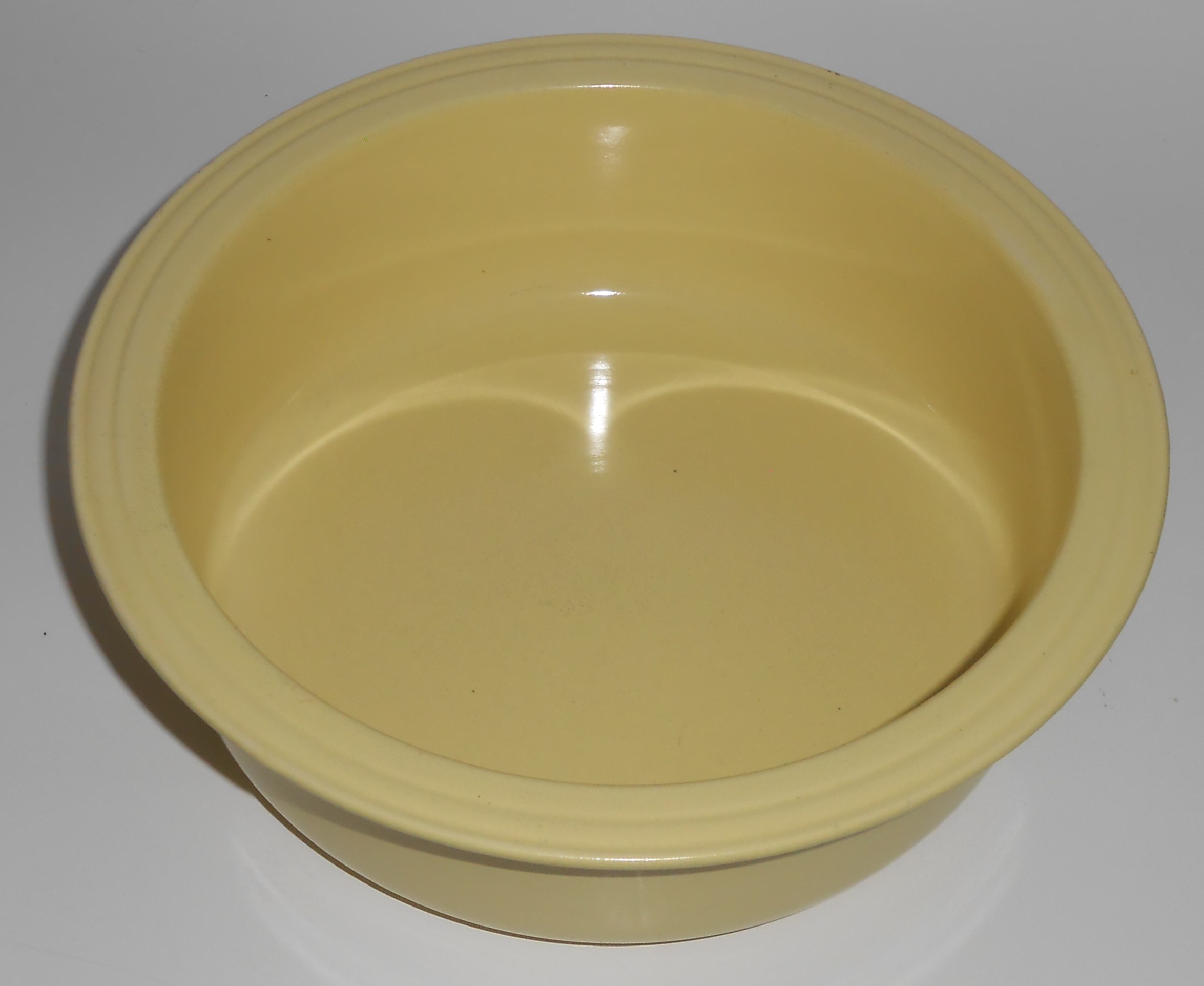 Coors Pottery Mello-Tone Yellow Casserole