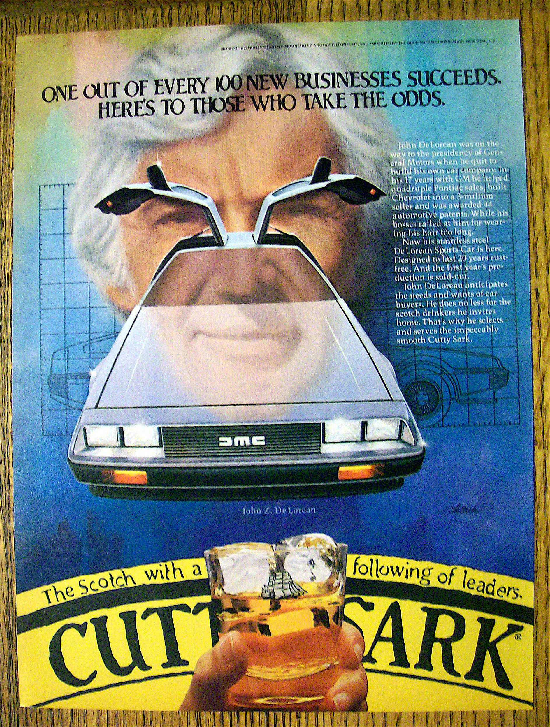 1981 Cutty Sark Whiskey with John Z. De Lorean