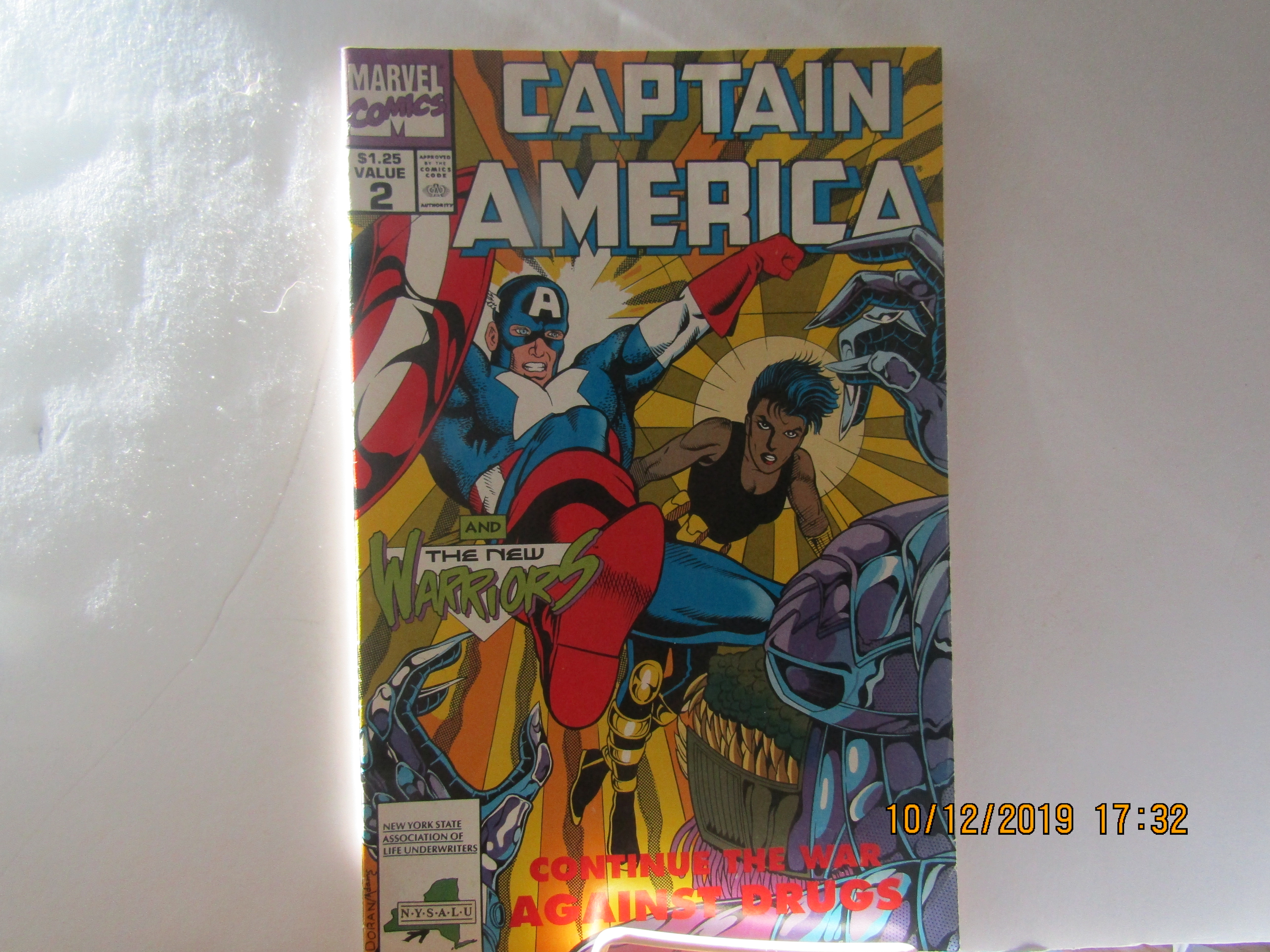 Vintage Marvel Comic Captain America The New Warriors