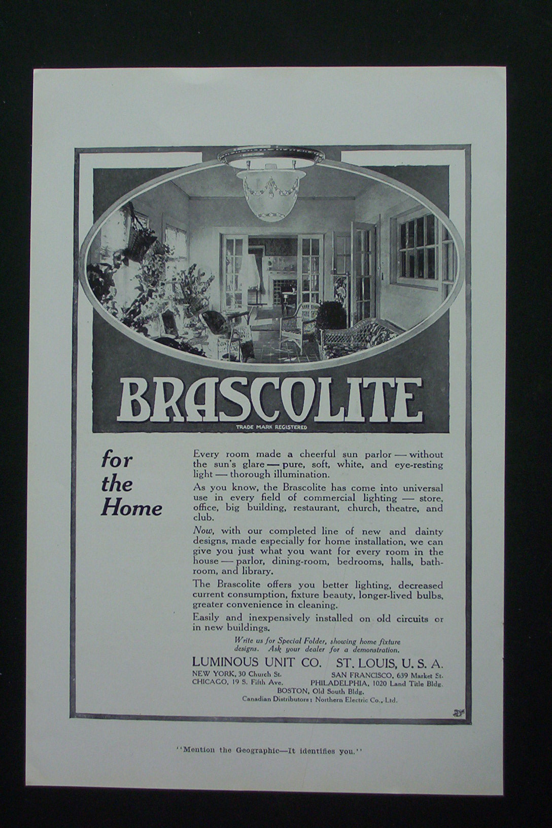 1917 Brascolite with Brascolite in a Room in the House