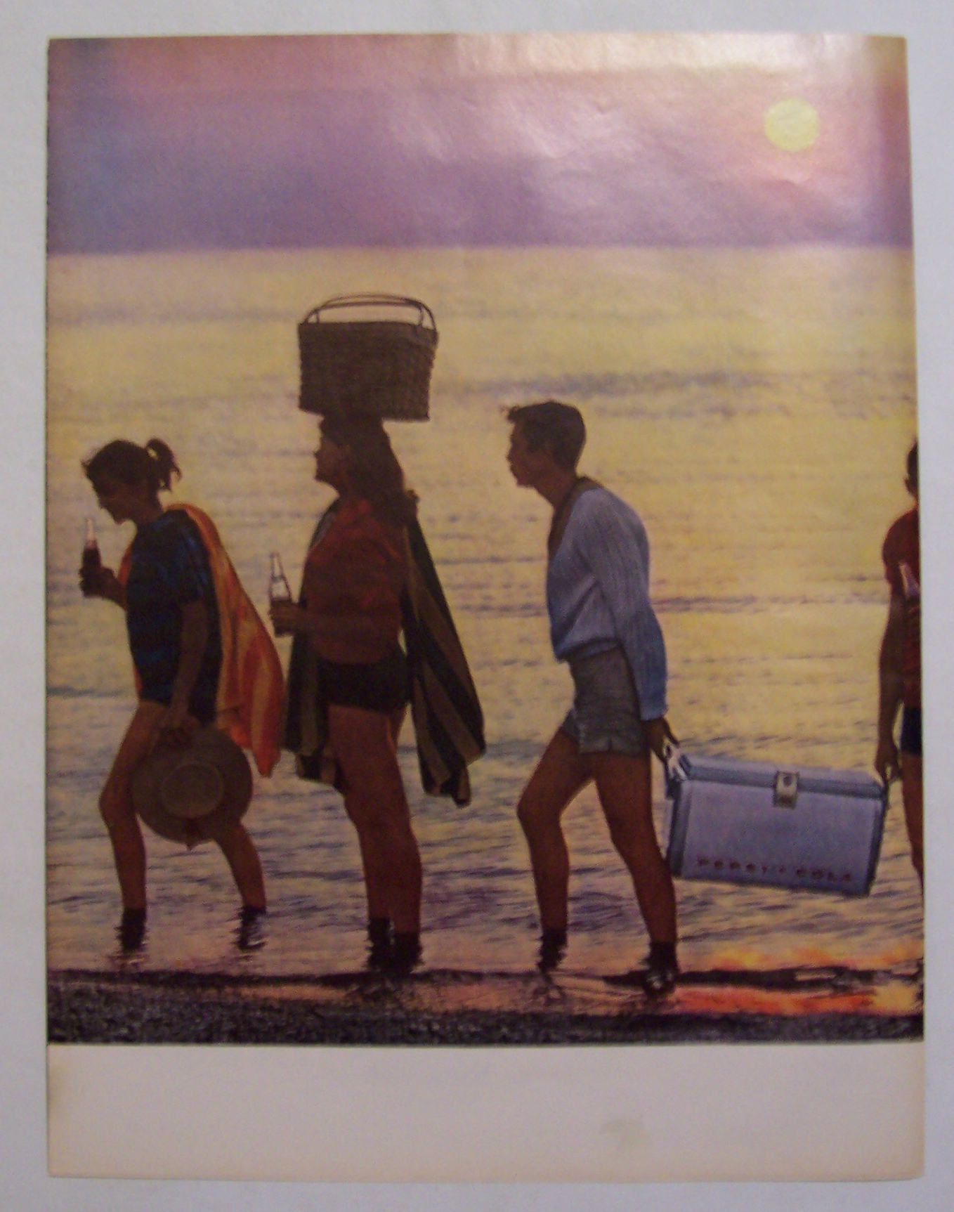 1961 Pepsi-Cola (Pepsi) with Group of People on Beach