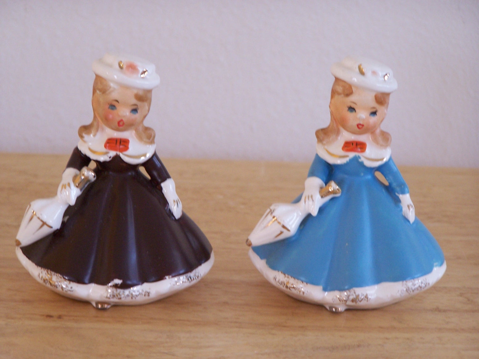 Pair Of 2 Girl Figurines