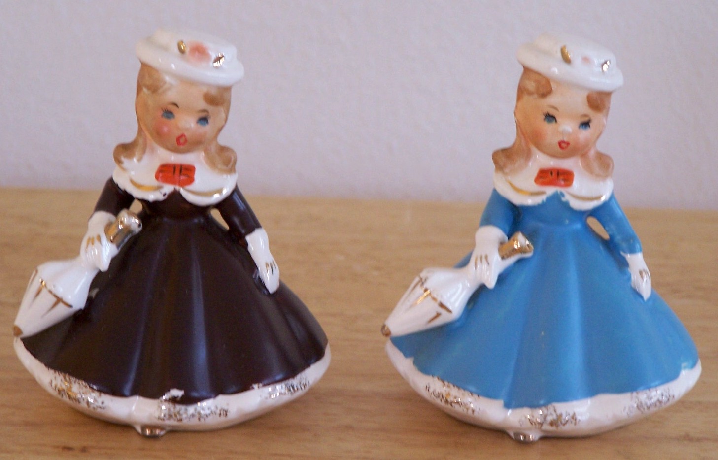 Pair Of 2 Girl Figurines