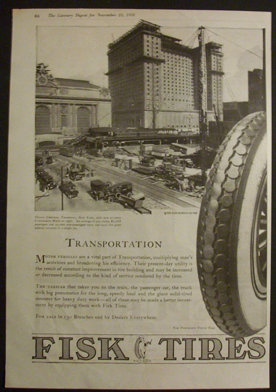 1918  Fisk  Tires