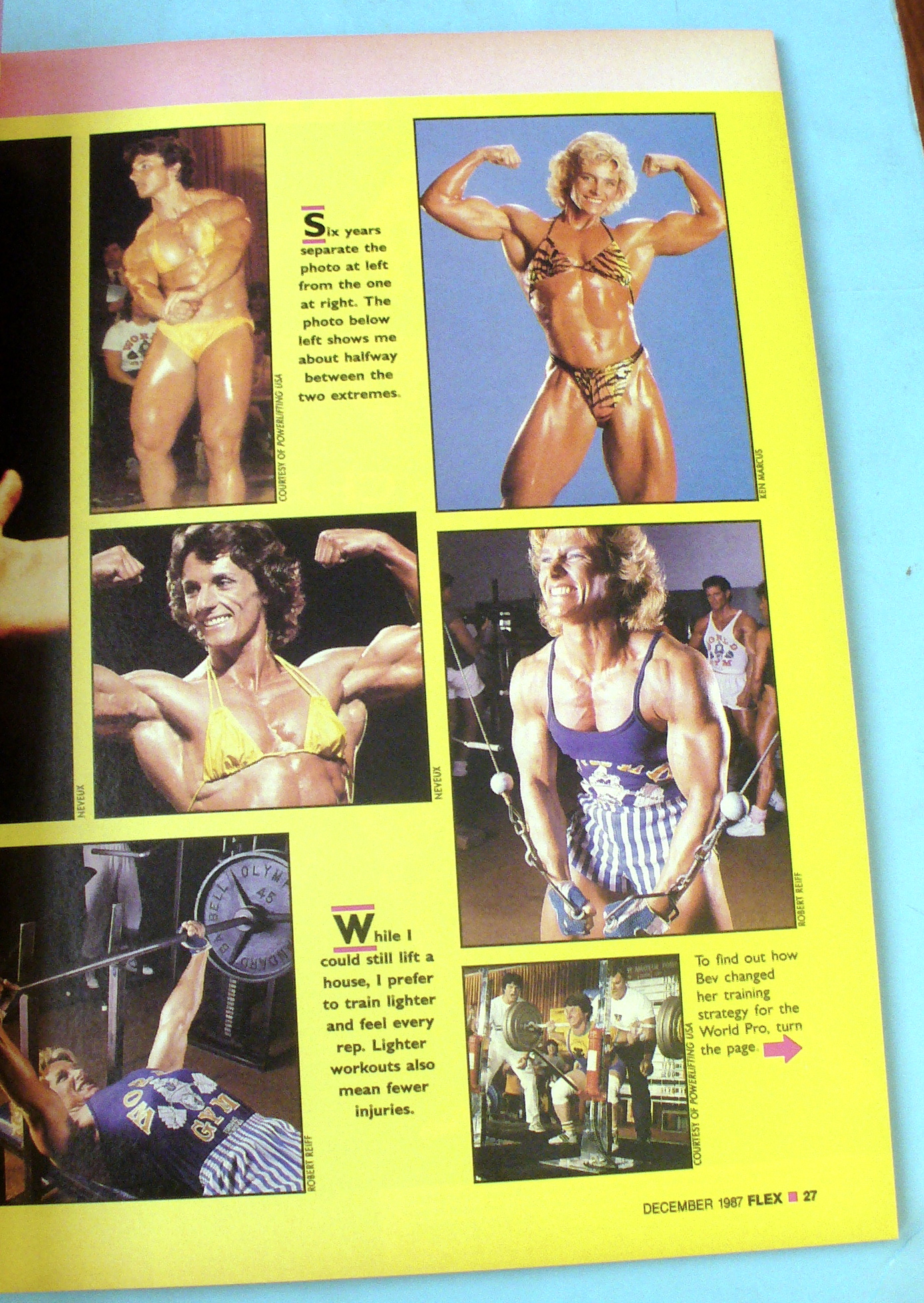 Joe Weider Flex Magazine December 1987 Bev Francis