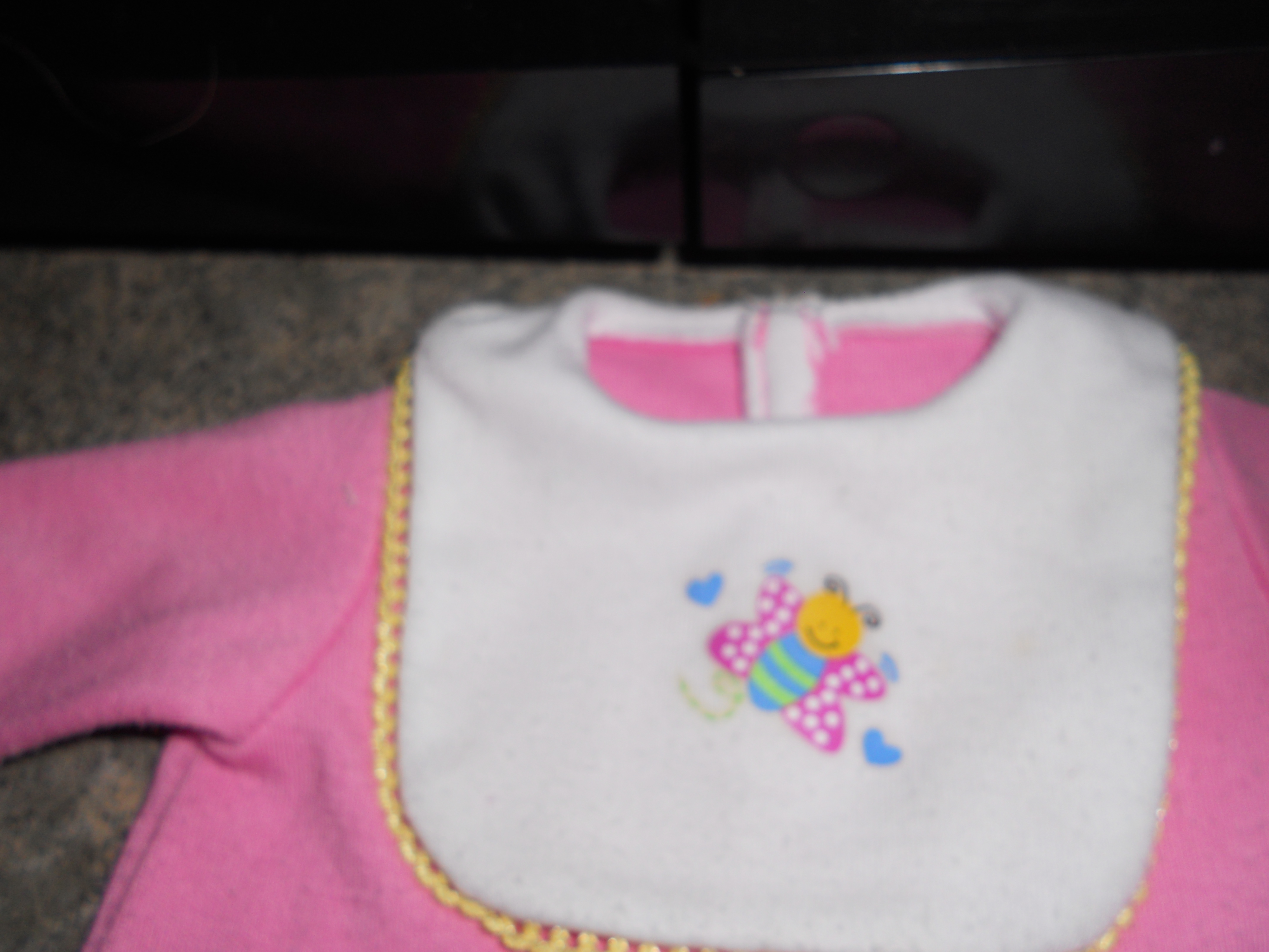 Fisher Price Doll Clothes Footed Romper