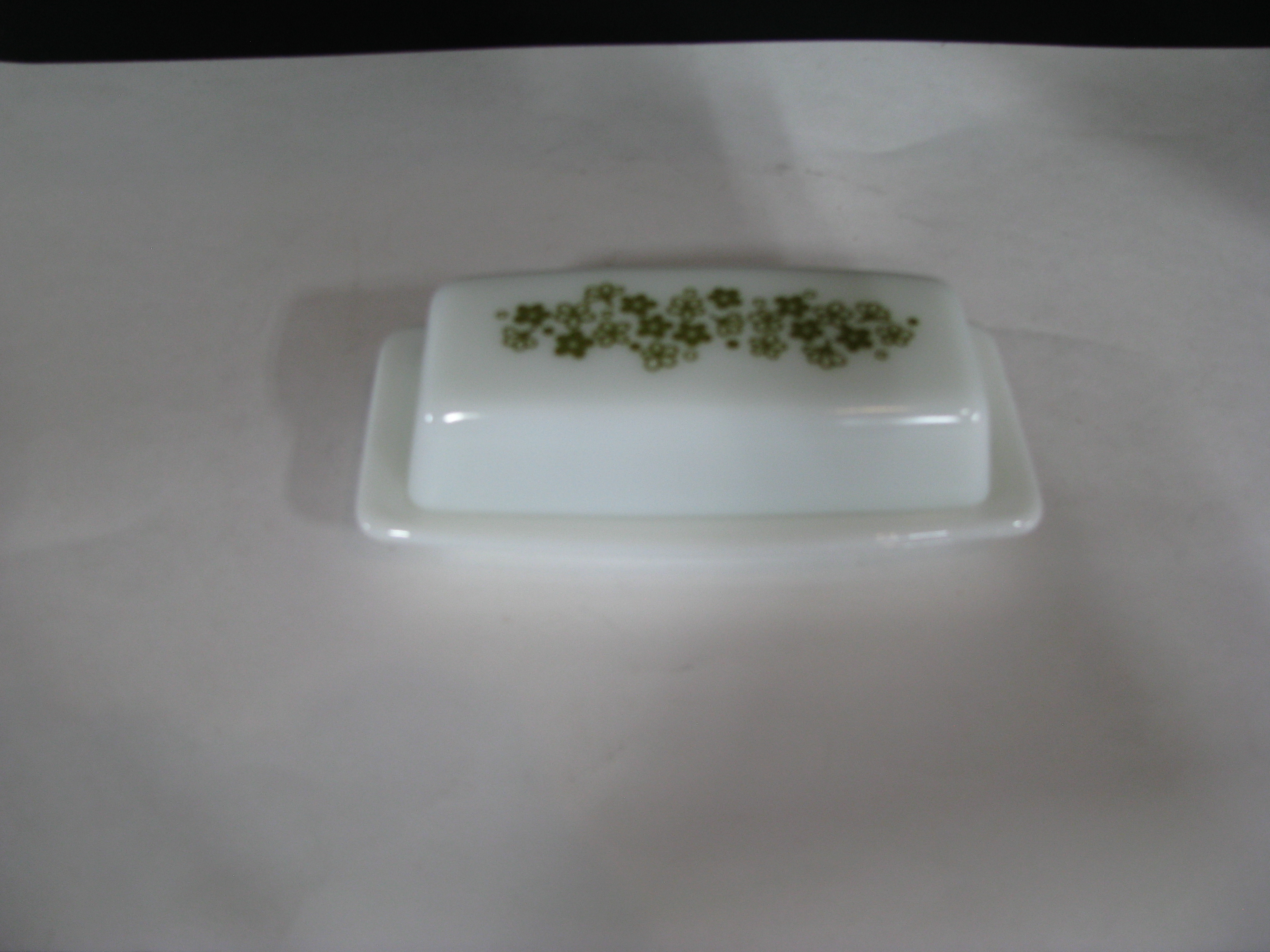 Vintage Pyrex Spring Blossom Rectangle Butter Dish,Lid