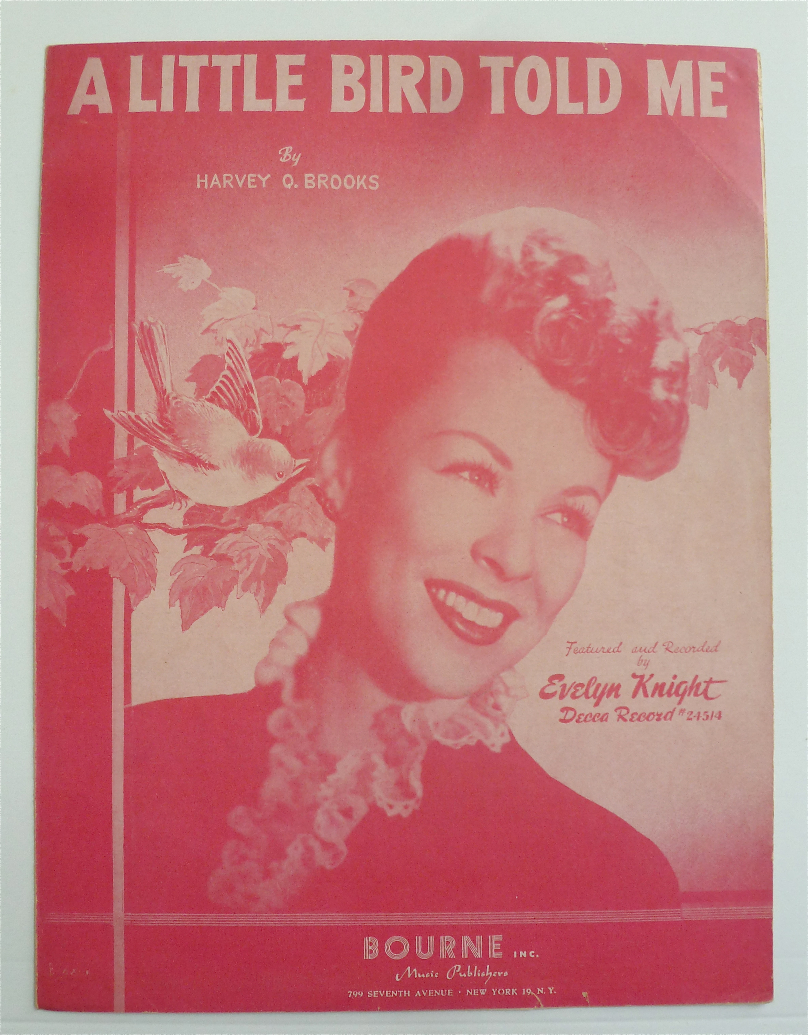 Sheet Music For 1948 A Little Bird Told Me