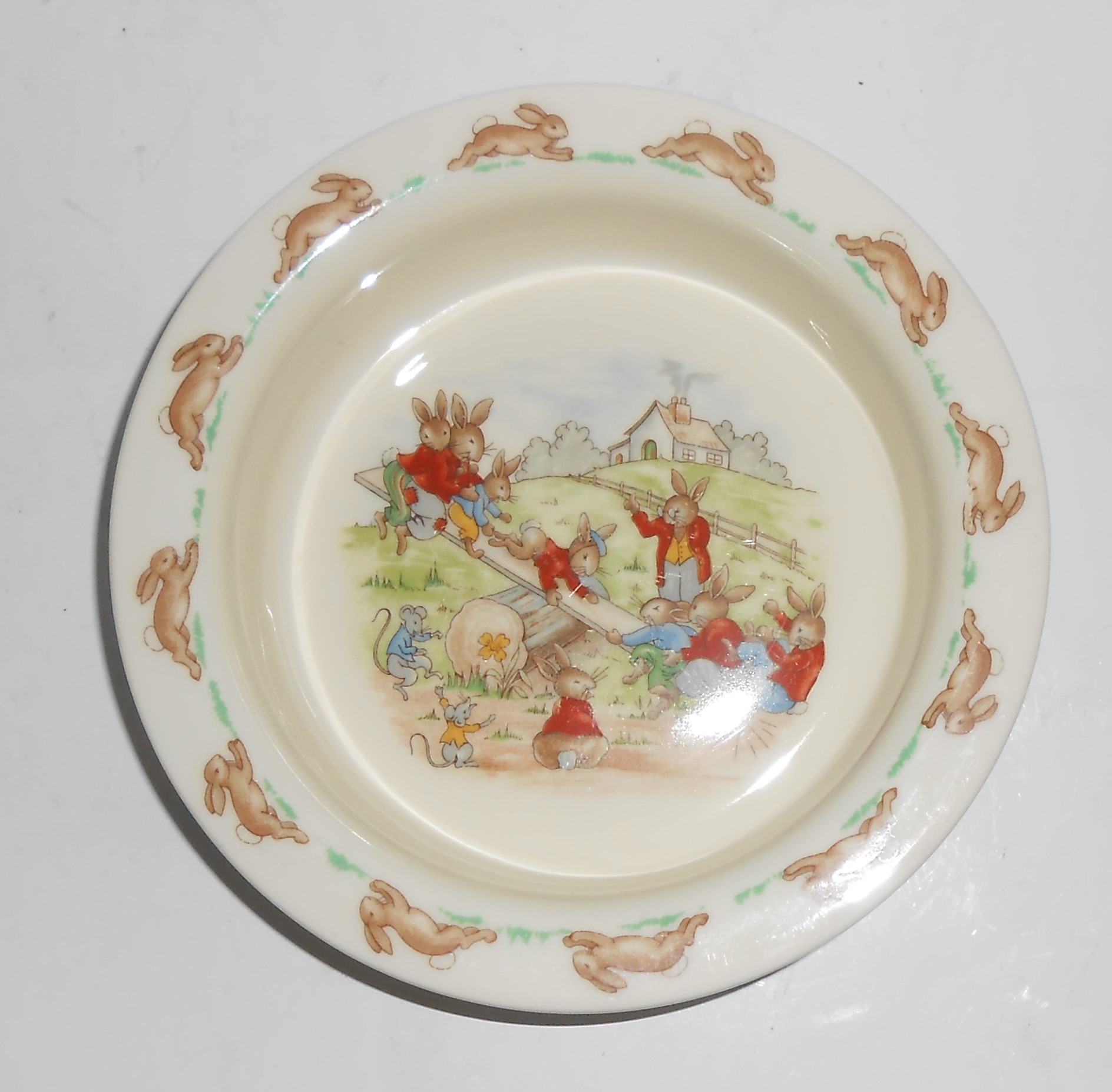 Royal Doulton China Bunnykins Teeter Totter Child's B