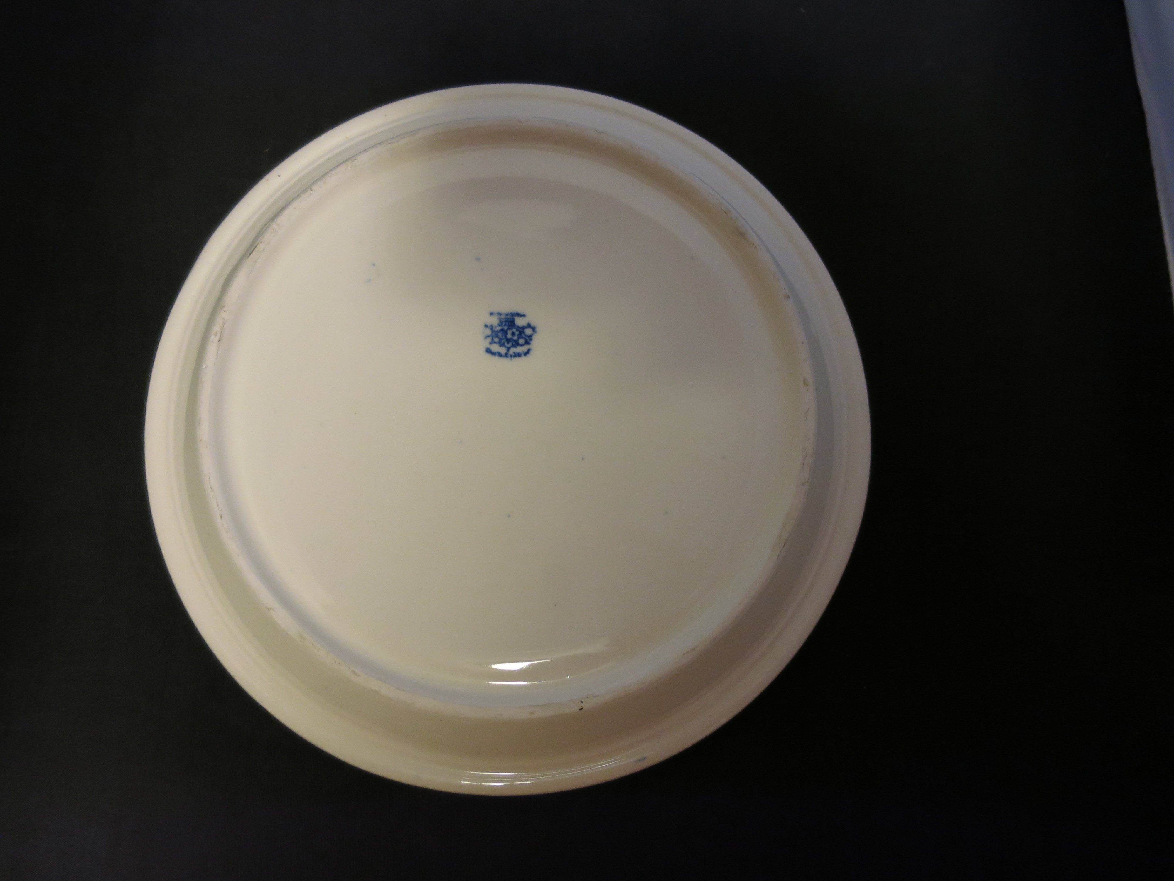 Moriyama Blue Willow Divided Grill Plate Made in Japan
