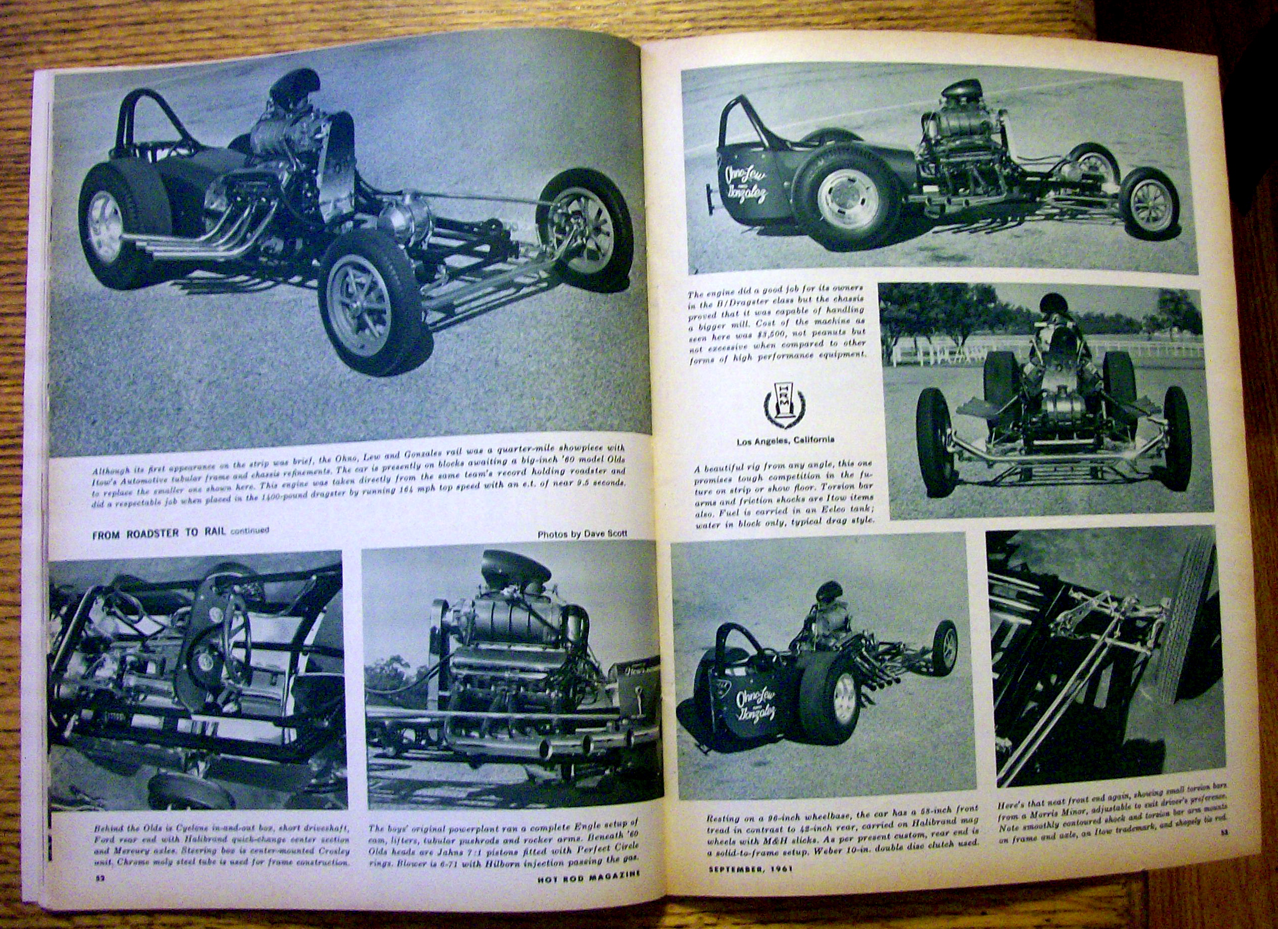 Hot Rod Magazine September 1961 Ford's New 4-Speed Box