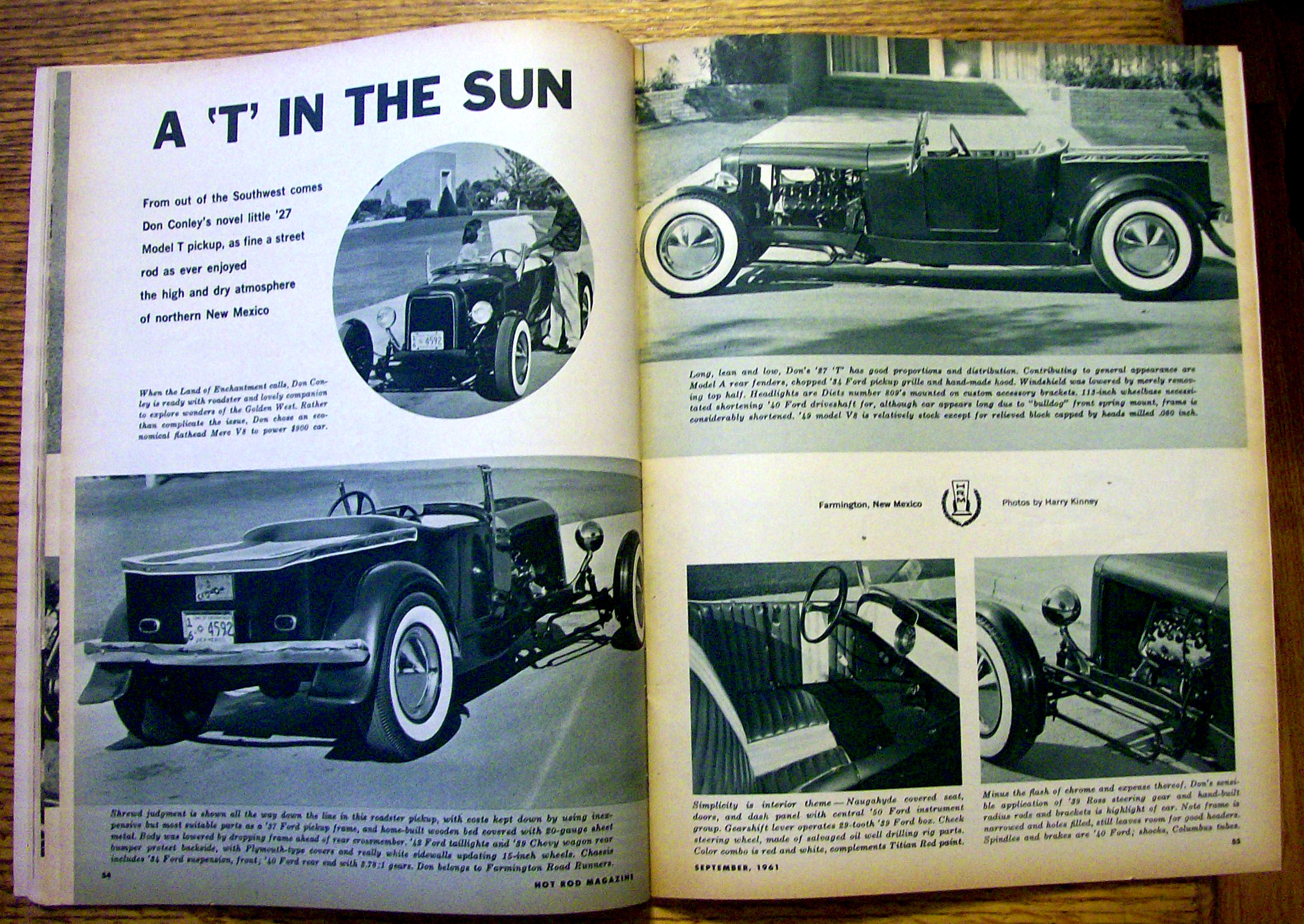 Hot Rod Magazine September 1961 Ford's New 4-Speed Box