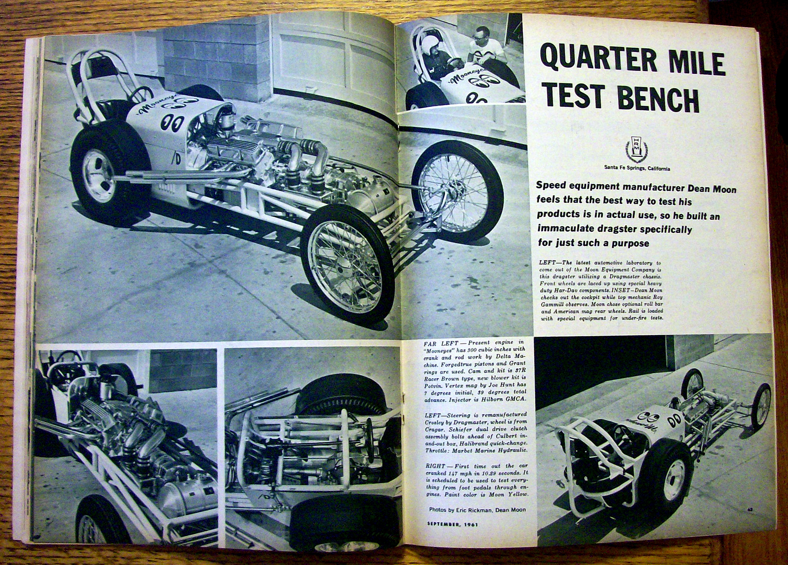 Hot Rod Magazine September 1961 Ford's New 4-Speed Box
