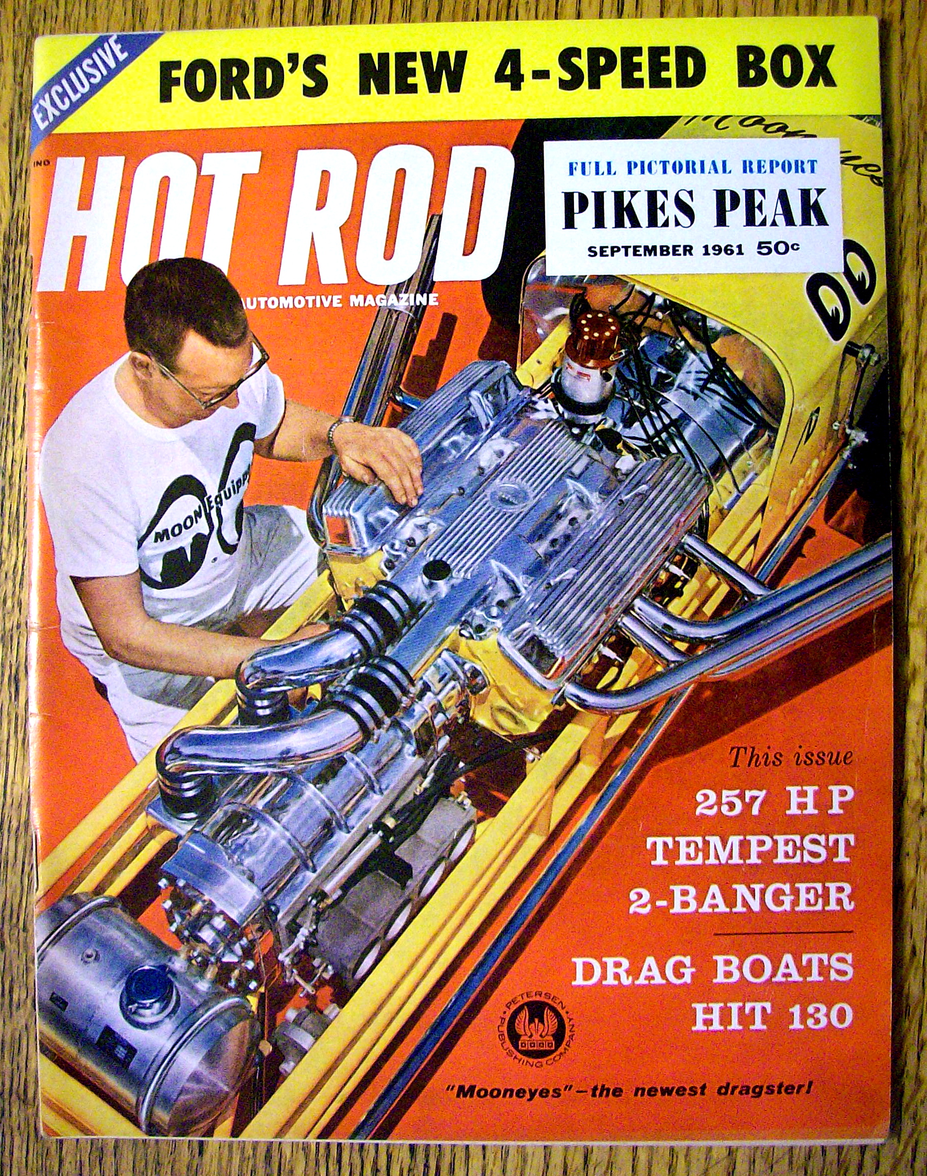 Hot Rod Magazine September 1961 Ford's New 4-Speed Box