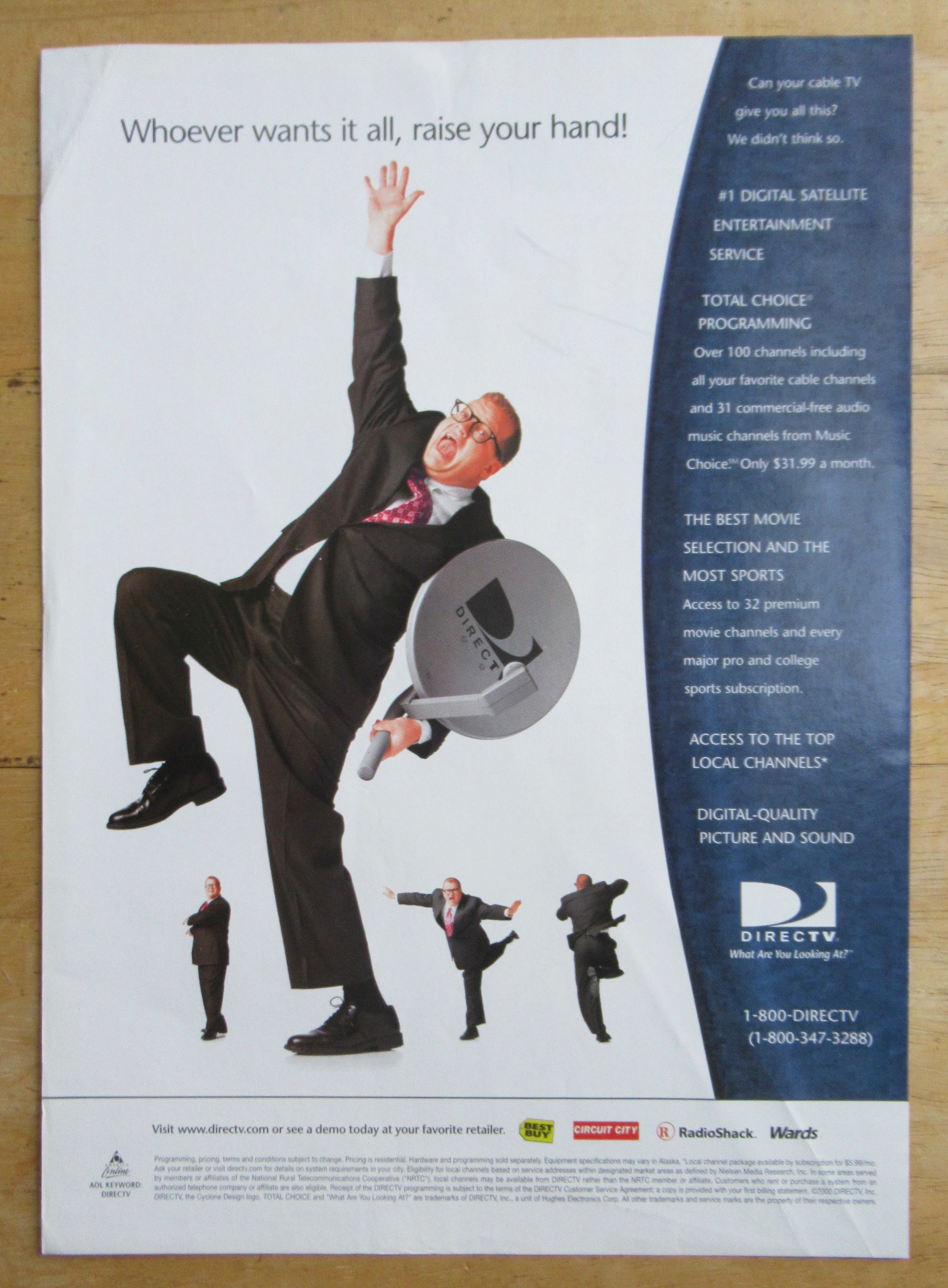 2000 Directv with Television's Drew Carey