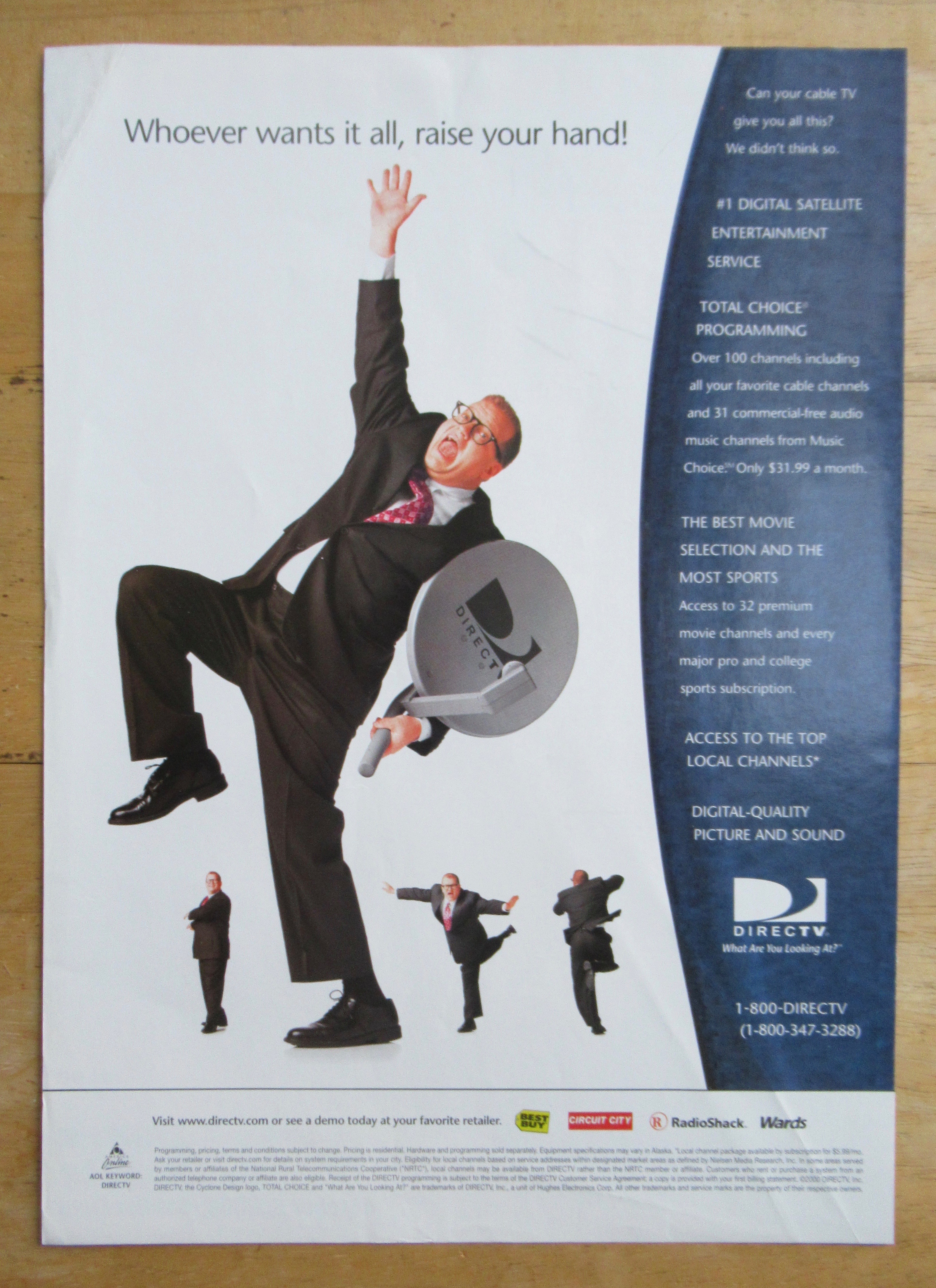 2000 Directv with Television's Drew Carey