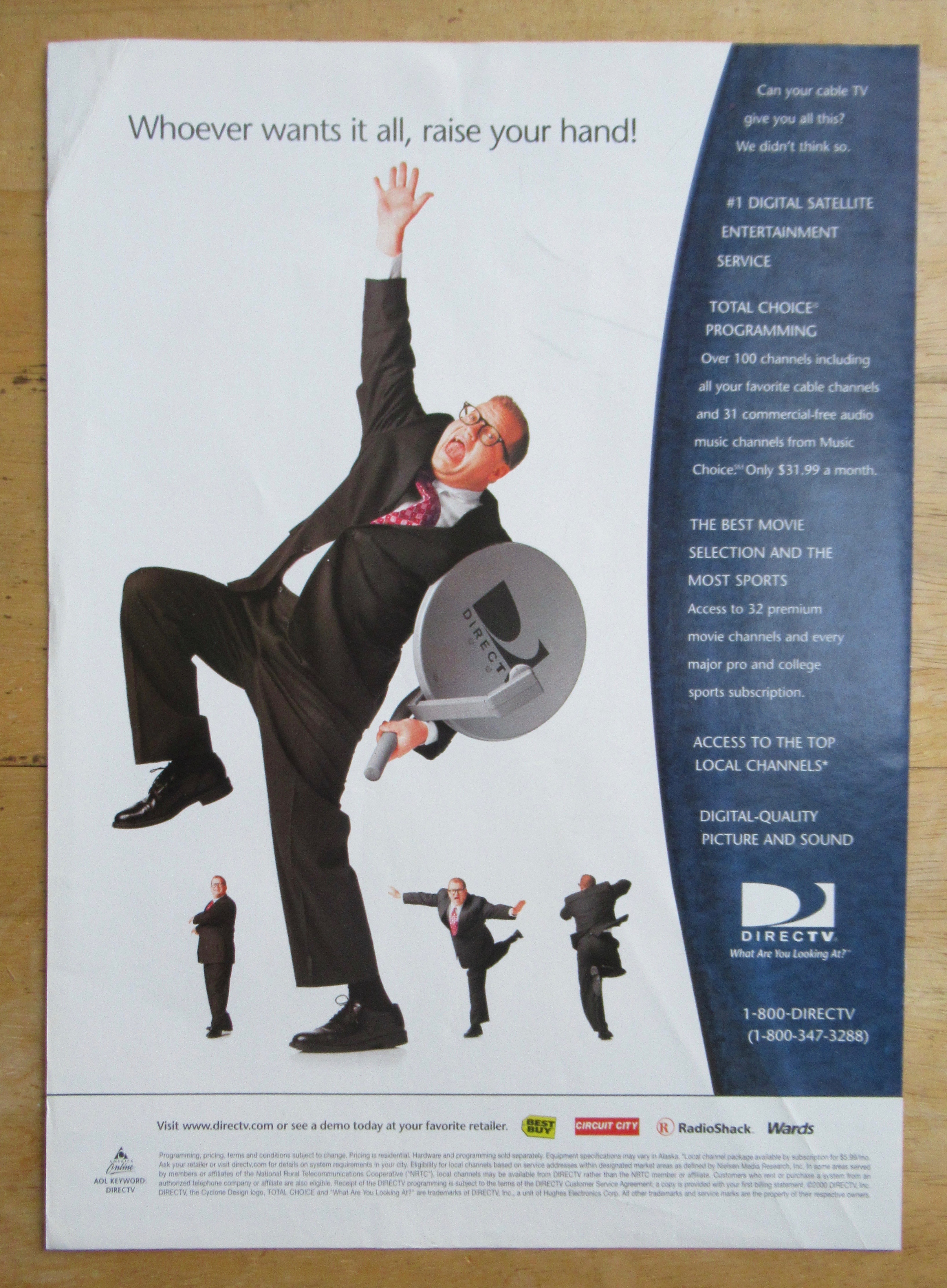 2000 Directv with Television's Drew Carey
