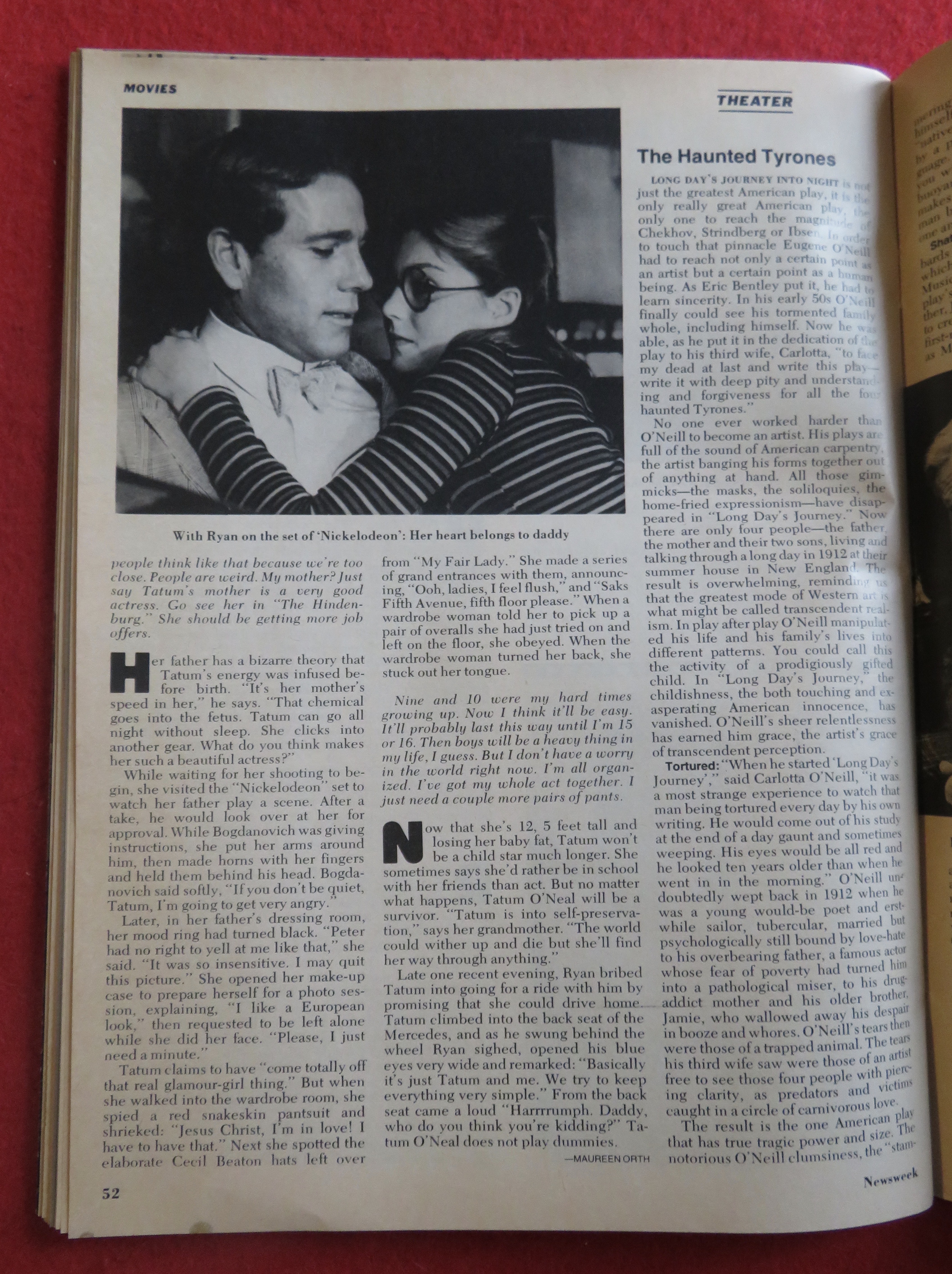 Newsweek Magazine-February 9, 1976-Ryan & Tatum O'Neal