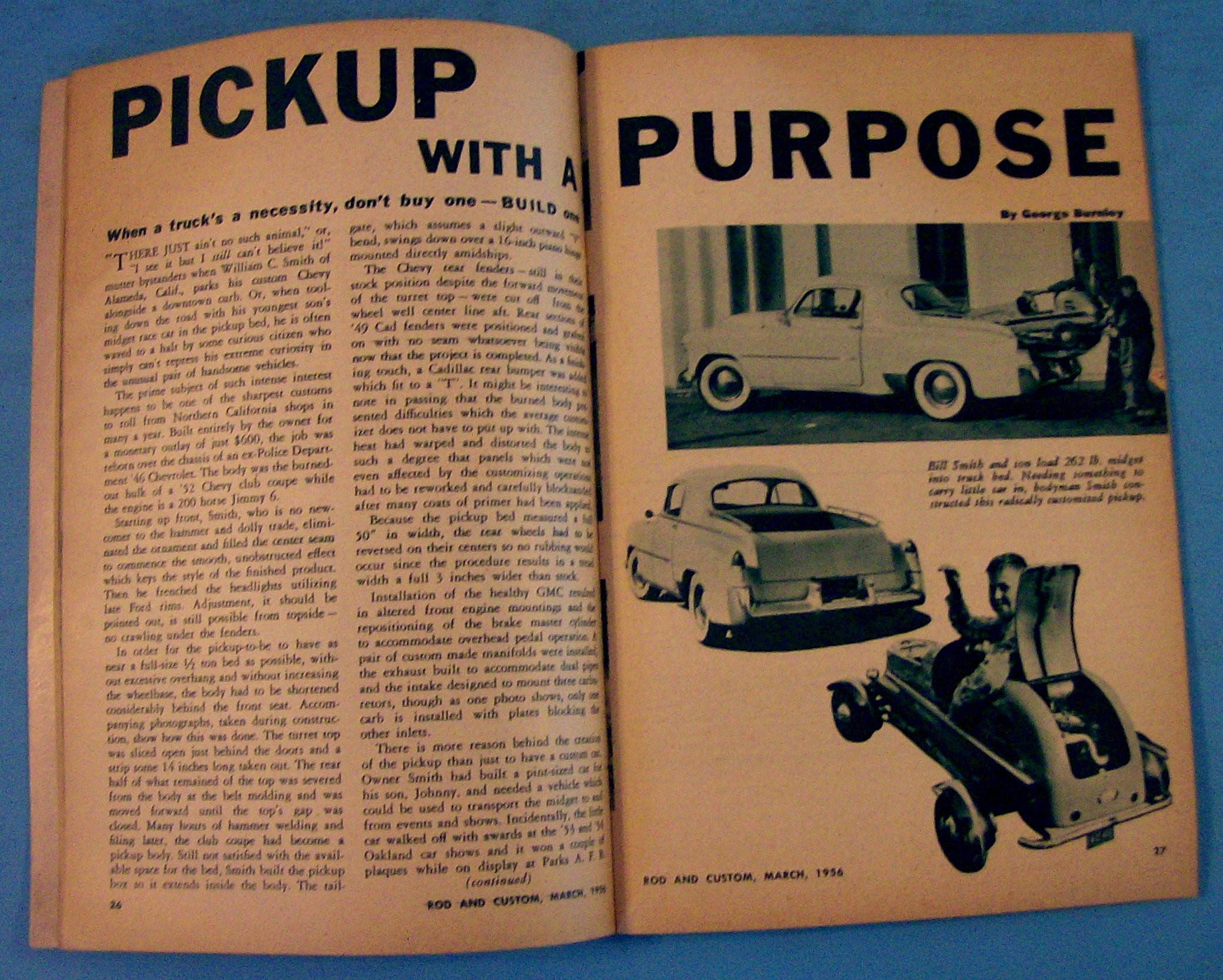 Rod & Custom March 1956 Blowing The Overheads