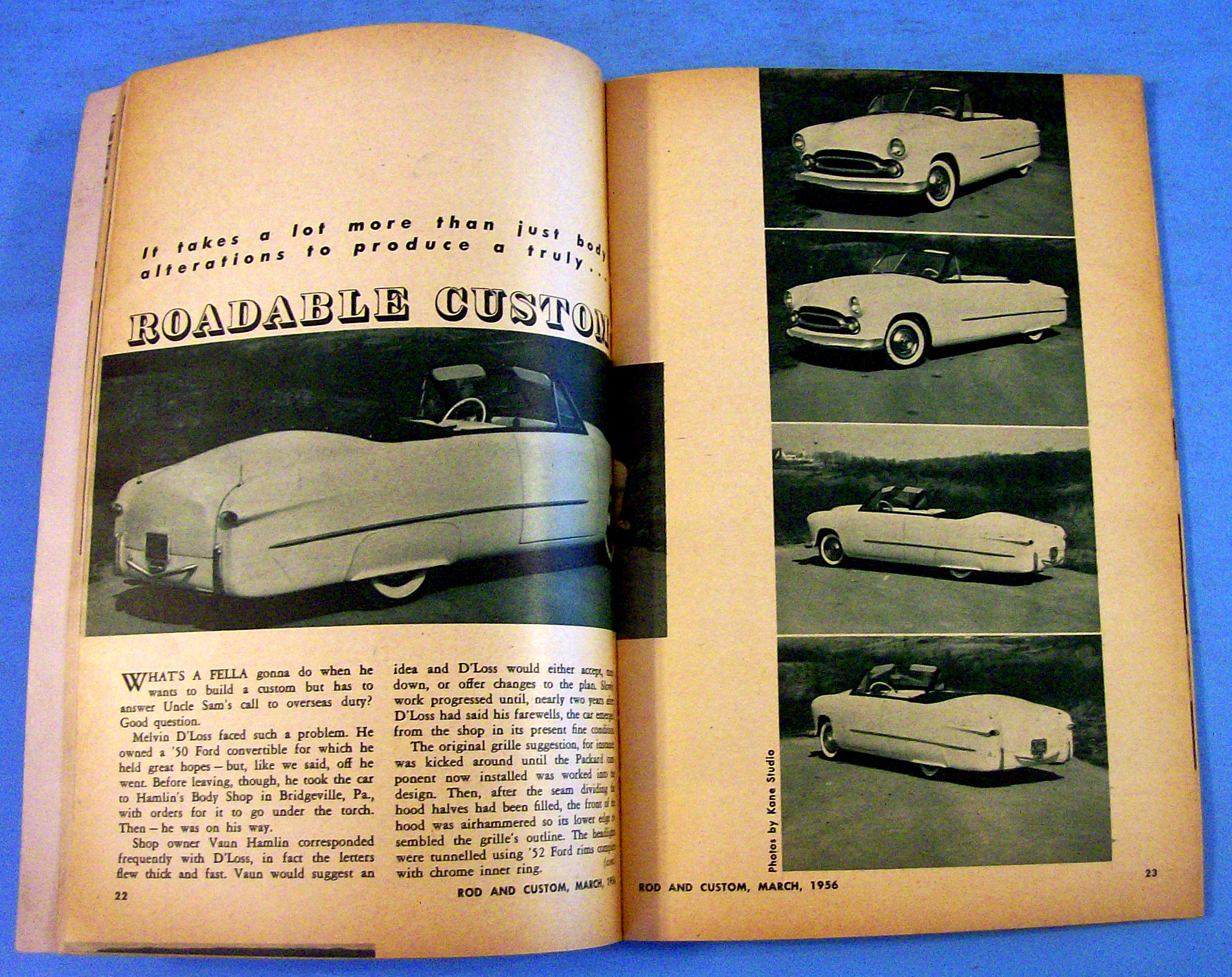 Rod & Custom March 1956 Blowing The Overheads