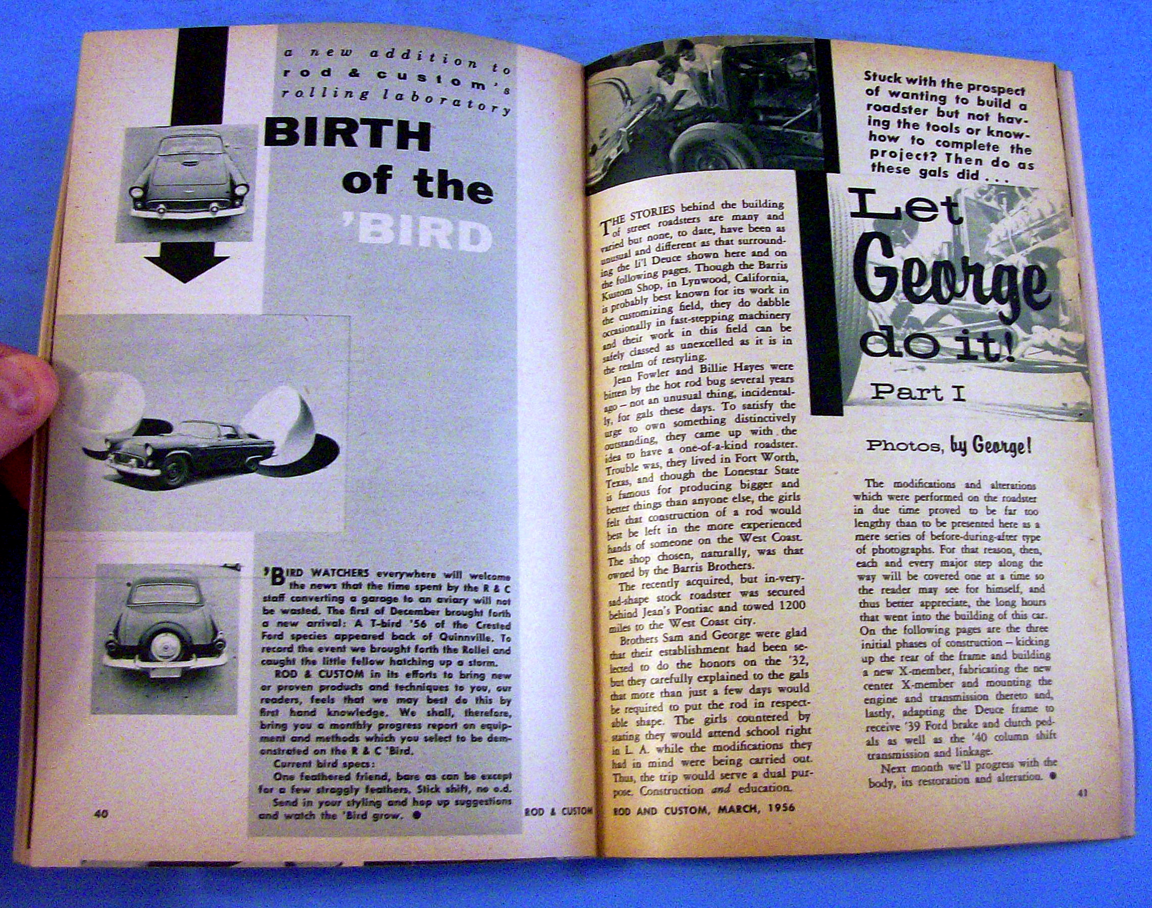 Rod & Custom March 1956 Blowing The Overheads