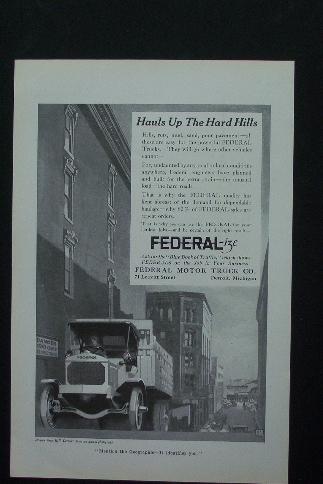 1917 Federal Motor Truck Company with Truck