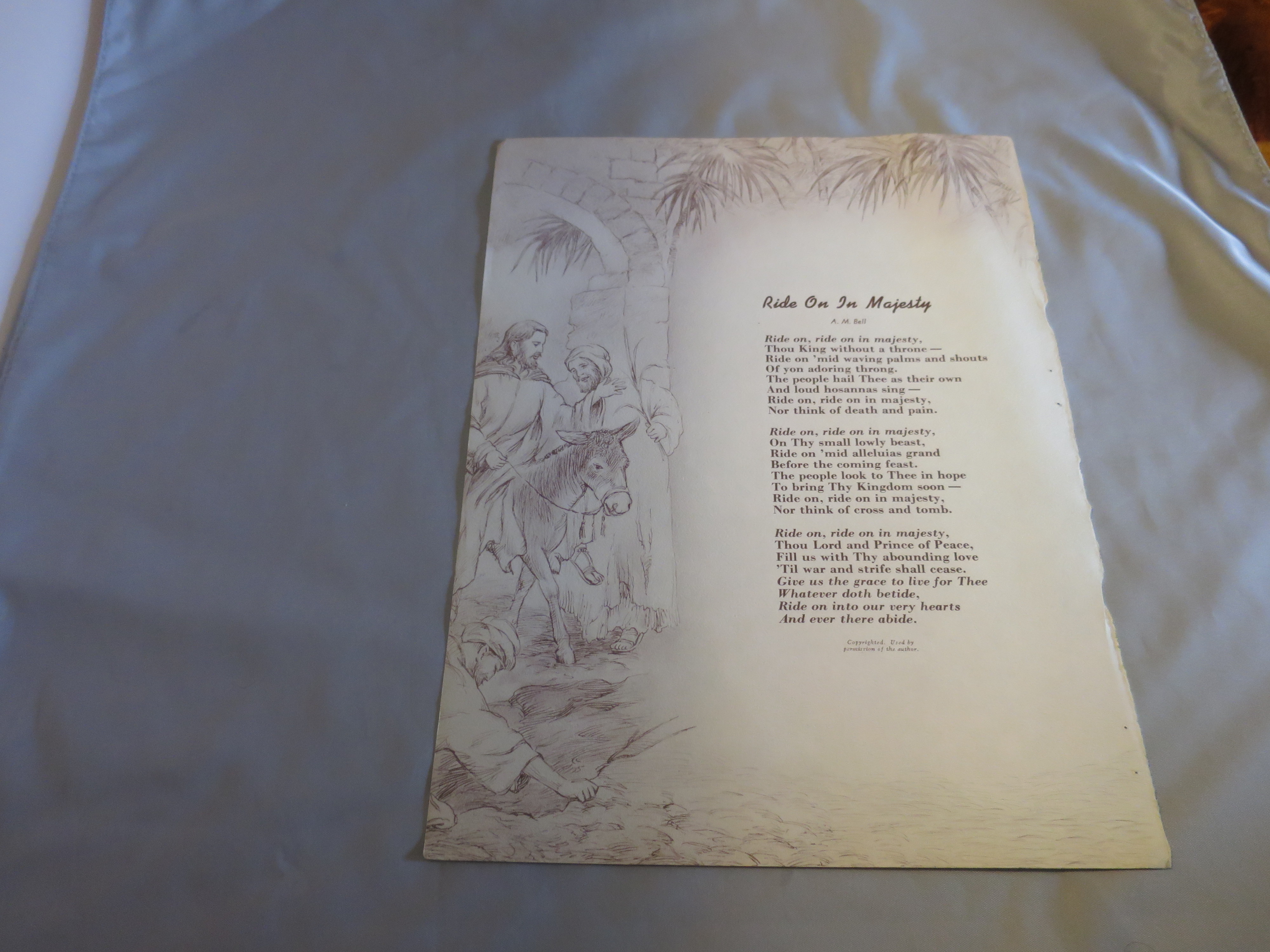 Rose Bouquet Tin Plate Ideal Lithograph Book Print 1950