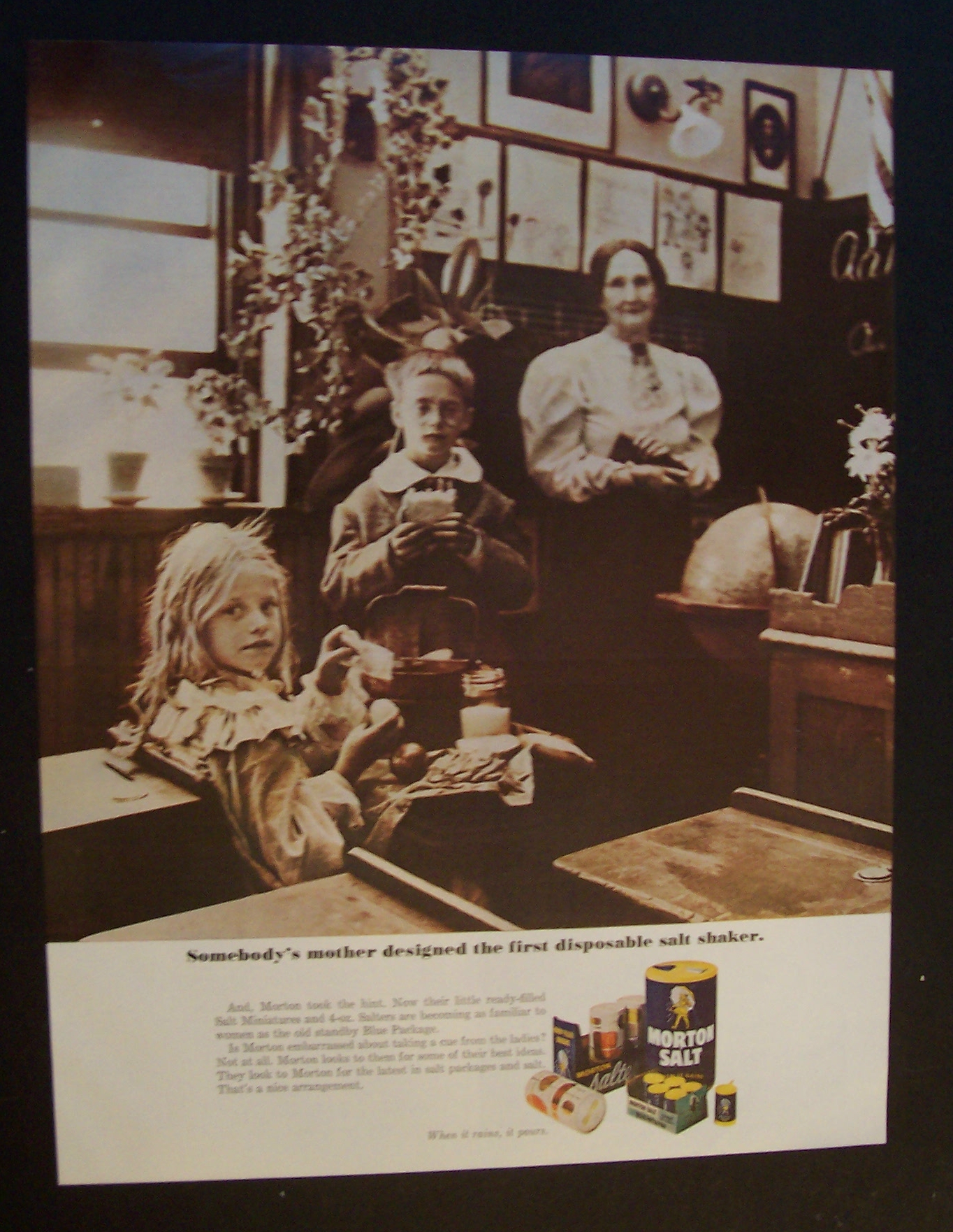 1965 Morton Salt w/ an Old Fashioned Picture