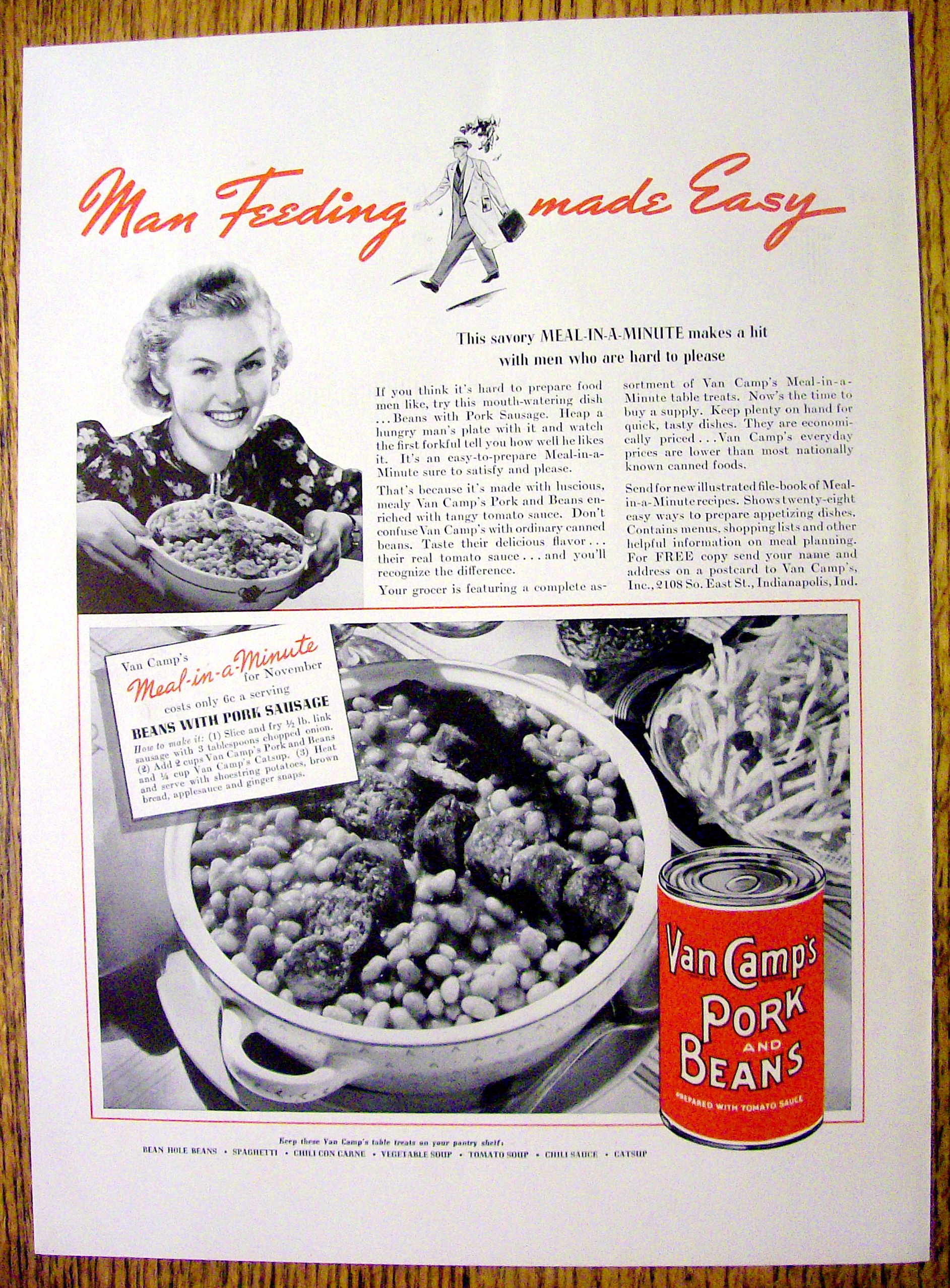 1937 Van Camp Pork & Beans
