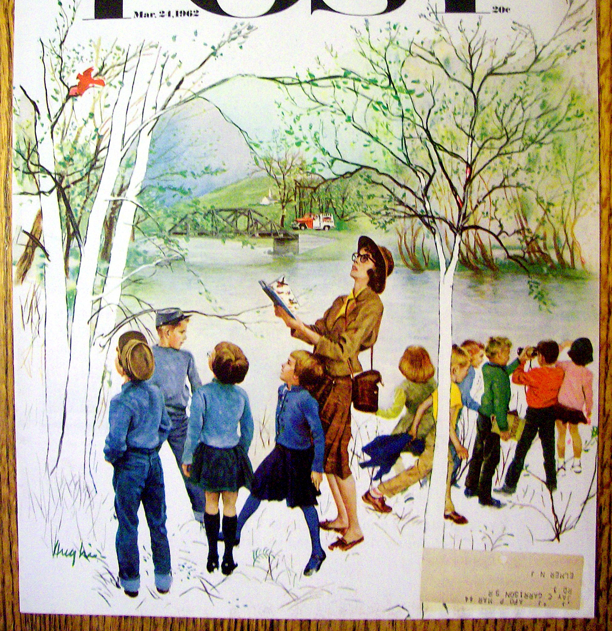 1962 Saturday Evening Post Cover (Only) By Hughes
