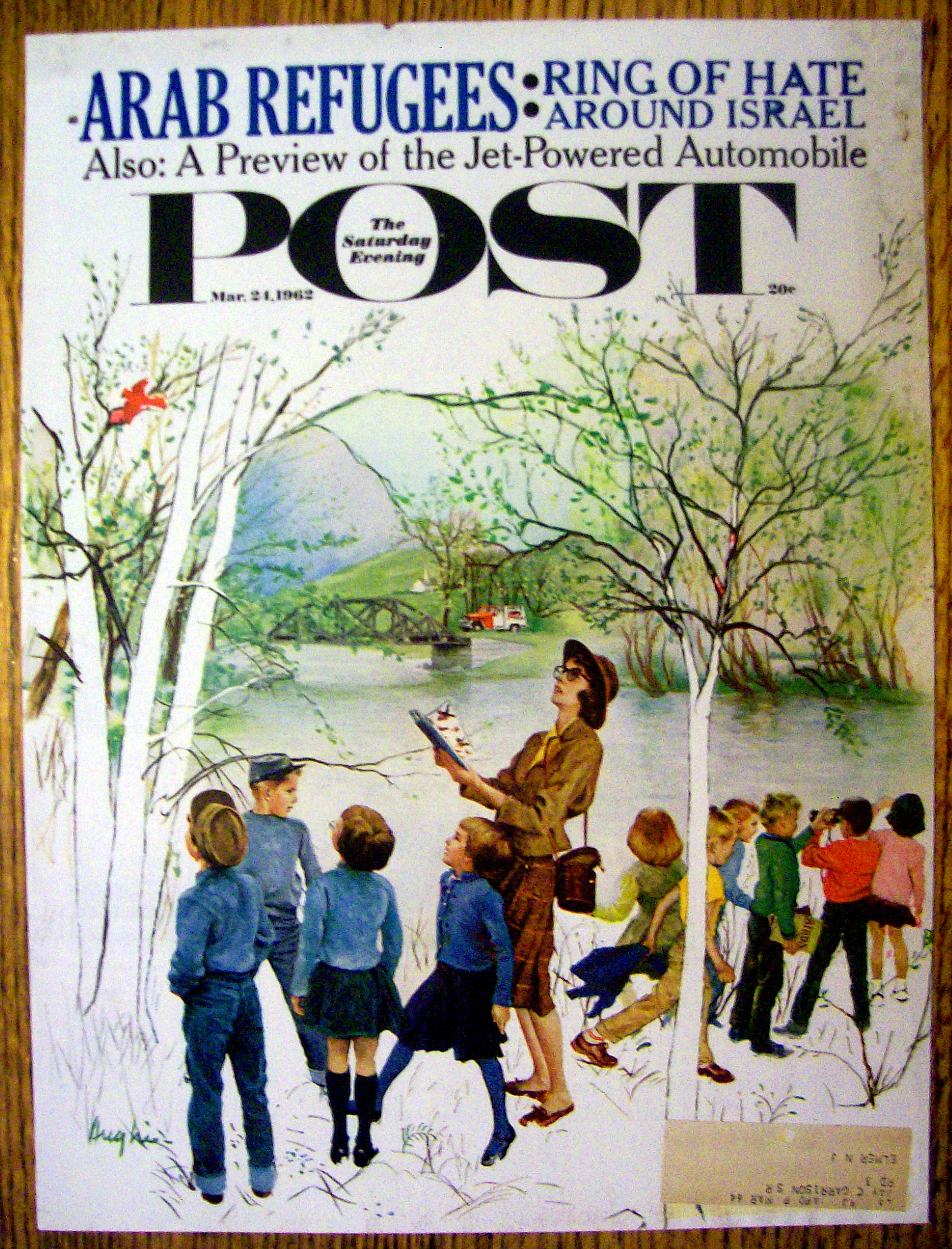 1962 Saturday Evening Post Cover (Only) By Hughes