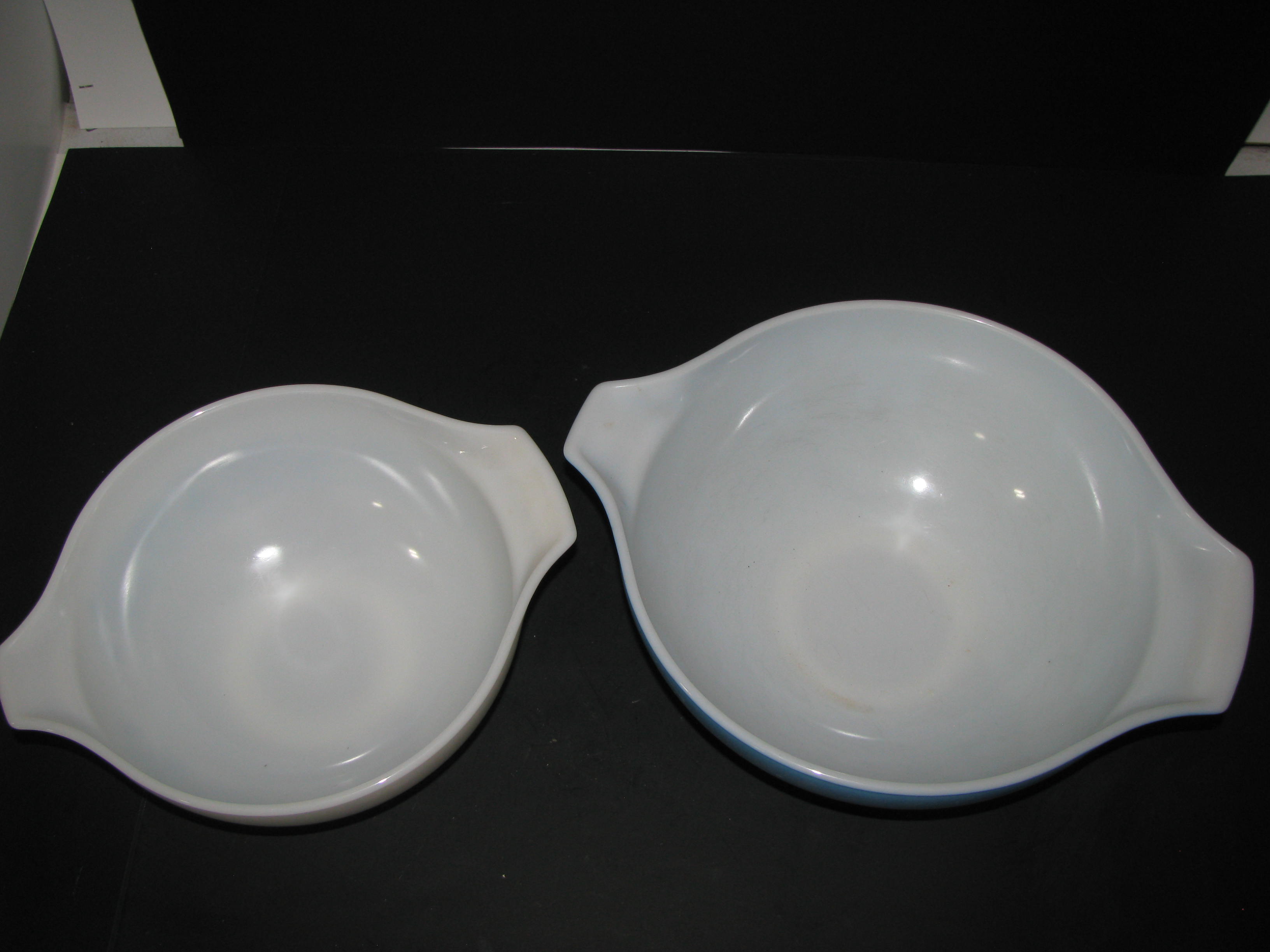 Vintage Pyrex Blue Horizon Cinderella Bowls