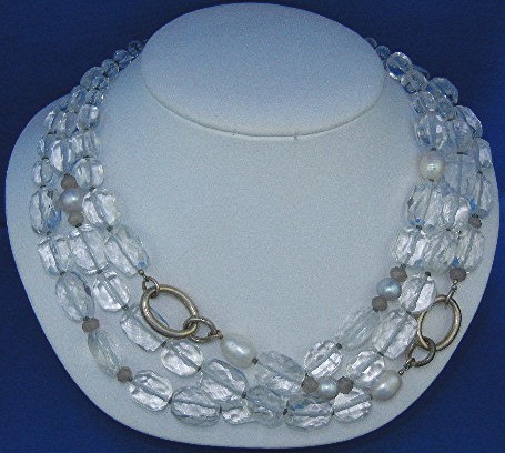 Silpada Crystal Sterling Silver Freshwater Pearl Neckla