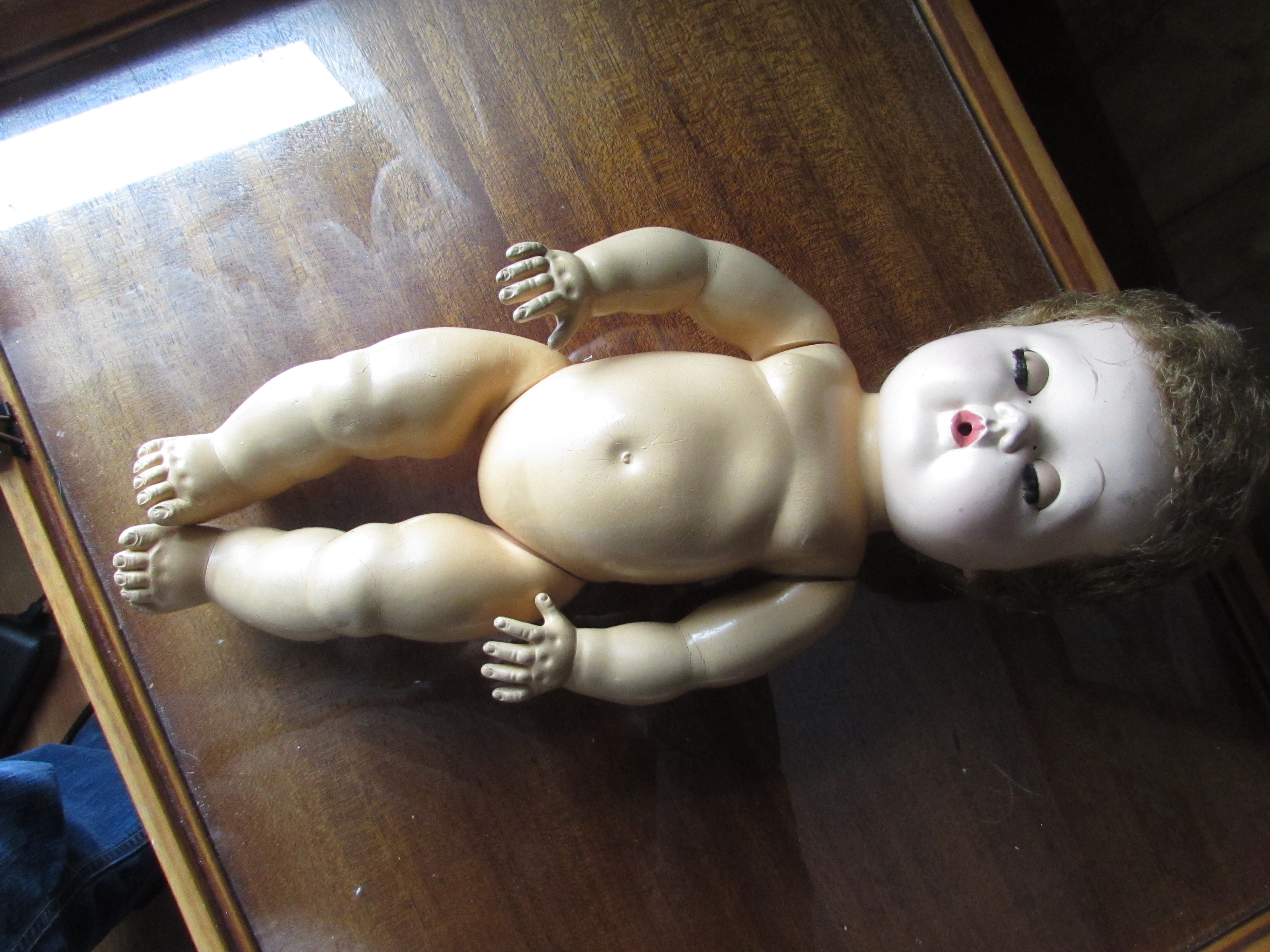 American Character Tiny Tears Doll 13 inch drink wet cry as is