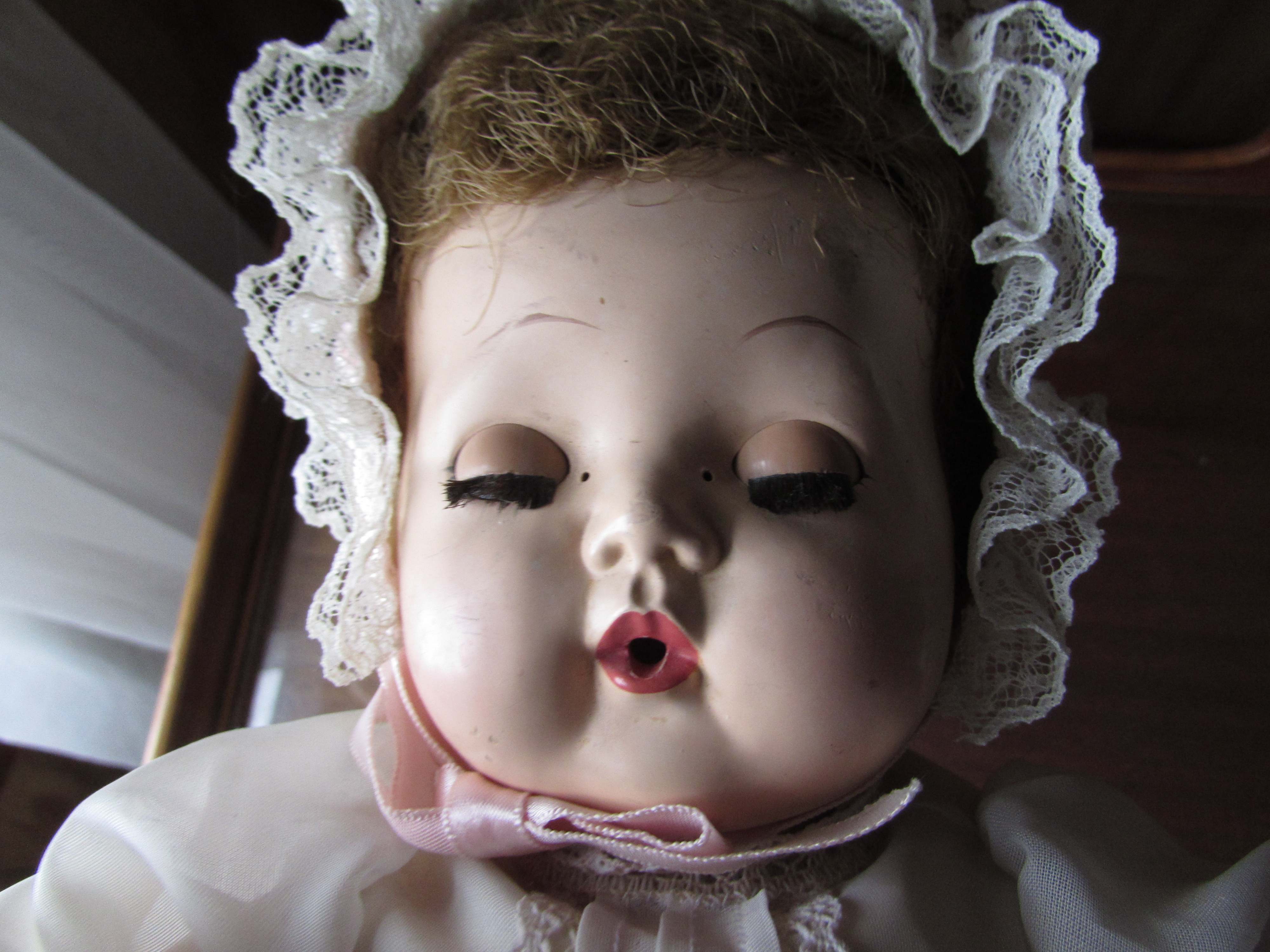 American Character Tiny Tears Doll 13 inch drink wet cry as is