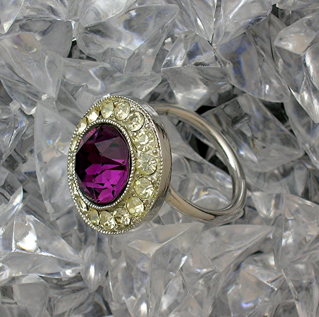 Sparkling SARAH COVENTRY  Amethyst Ring . . . . . . .