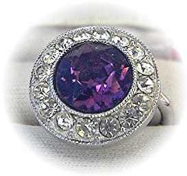 Sparkling SARAH COVENTRY Amethyst Ring . . . . . . .