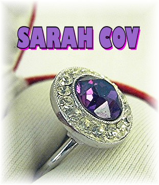 Sparkling SARAH COVENTRY  Amethyst Ring . . . . . . .