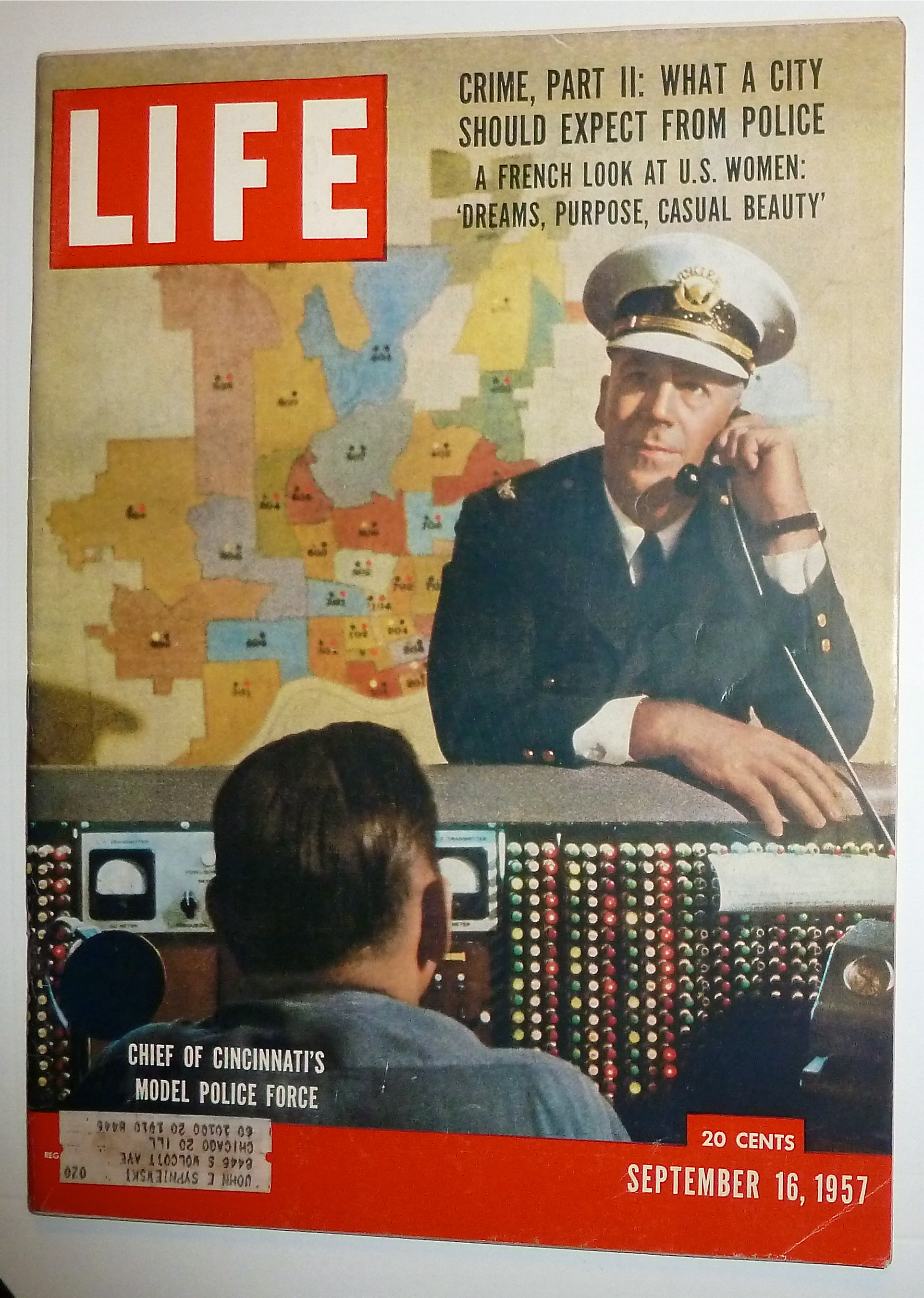 Life Magazine -September 16, 1957- Chief Of Cincinnati